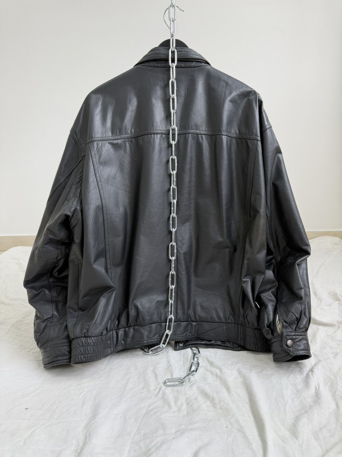 Schott Vintage Redskins Schott Style Heavy Leather Jacket Size US L / EU 52-54 / 3 - 12 Thumbnail