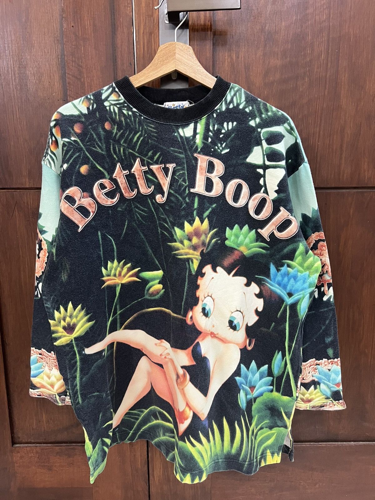 Cartoon Network × Vintage Vintage Betty Boop Fully Print Sweatshirt Size US L / EU 52-54 / 3 - 1 Thumbnail