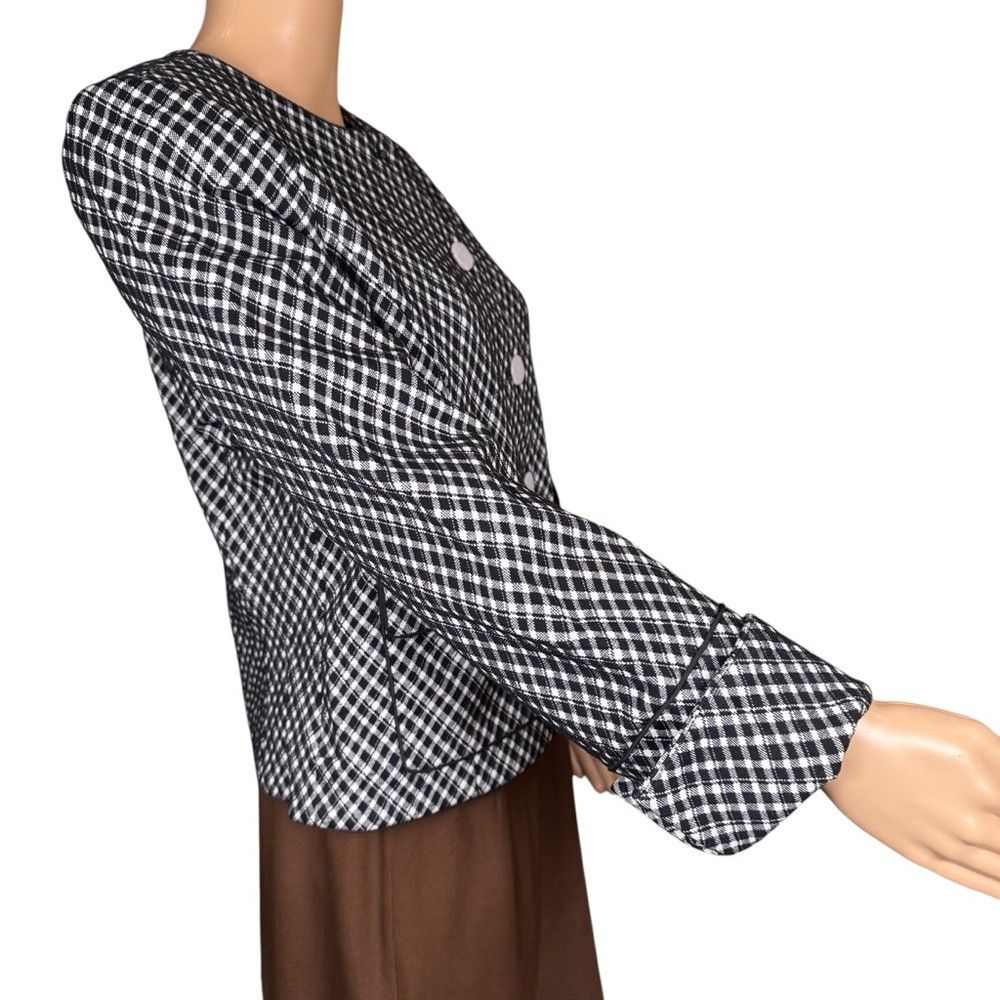 Spanx NWT New Spanx Ponte Lady Jacket Jacquard Black White Plaid Size M / US 6-8 / IT 42-44 - 4 Thumbnail