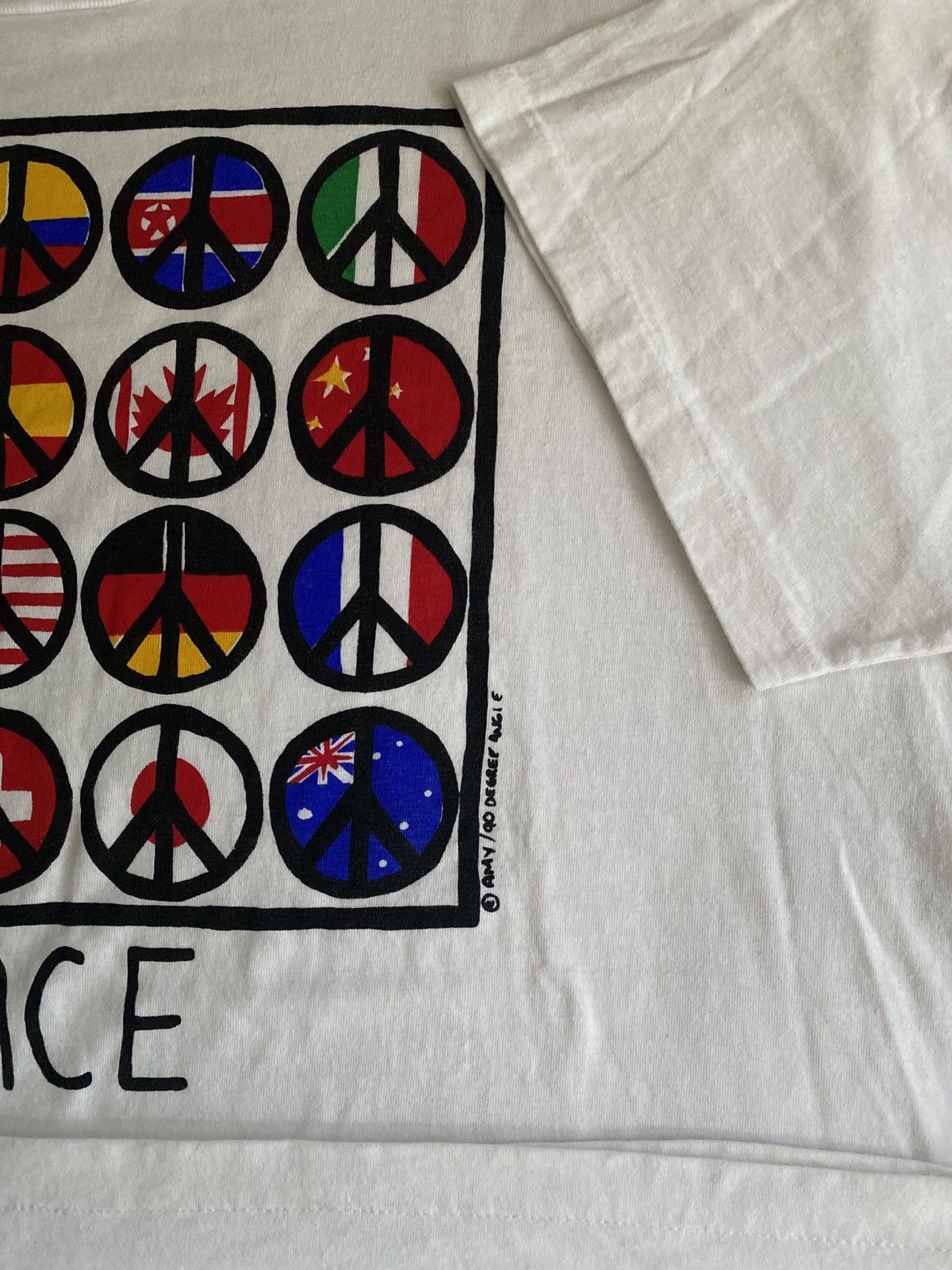 Vintage Vintage Peace Sign, Amy/90 Degref Angle Size US XL / EU 56 / 4 - 2 Thumbnail