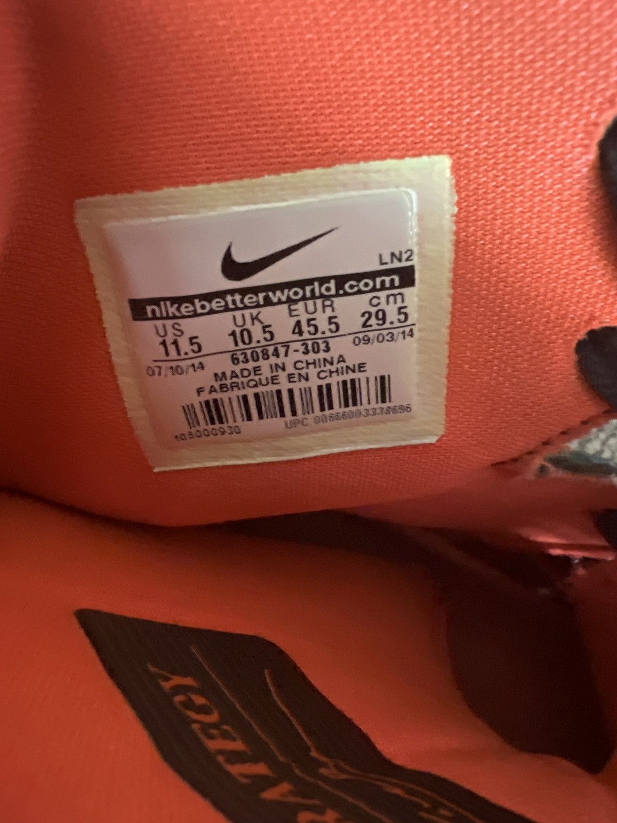 Nike Kobe 9 Elite Strategy Size US 11.5 / EU 44-45 - 6 Thumbnail