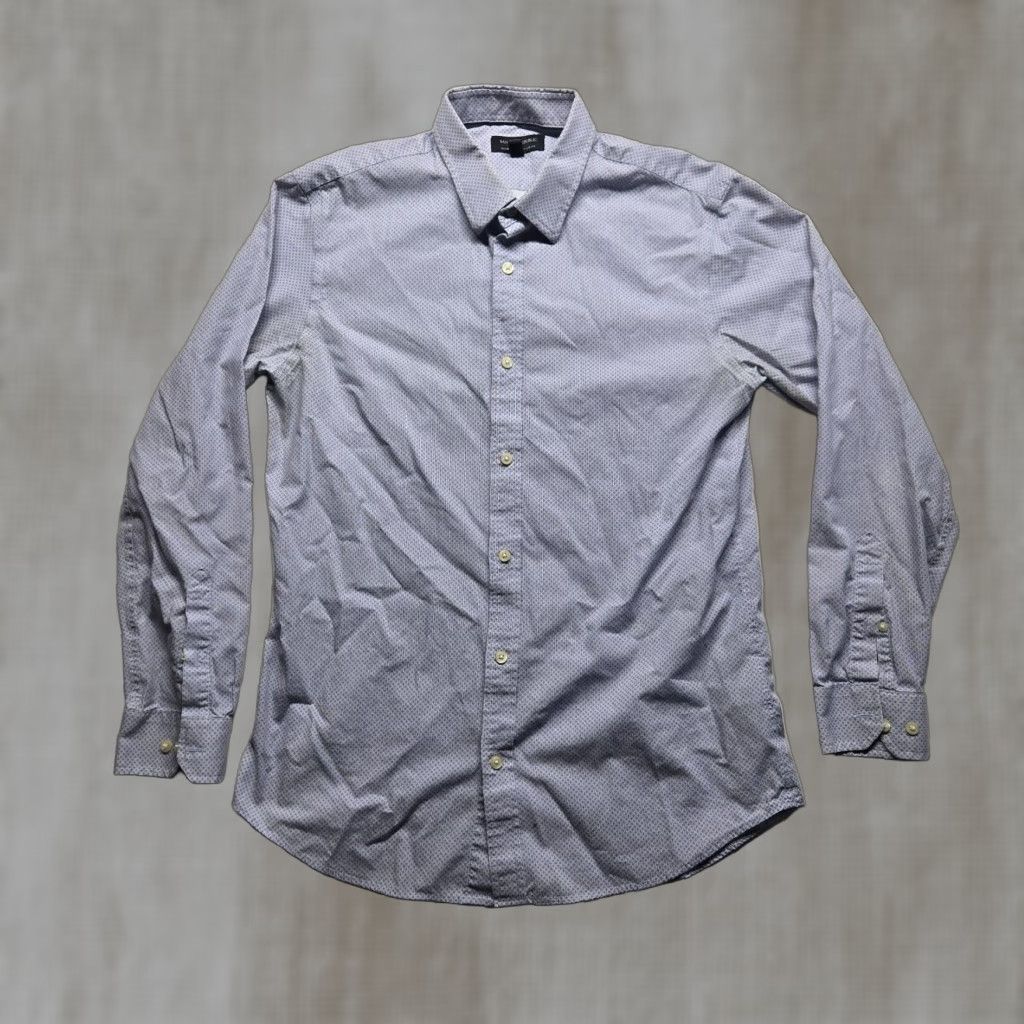 Banana Republic Banana Republic Blue Long Sleeve Button Up Dress Shirt Adult Men Large Size US L / EU 52-54 / 3 - 1 Thumbnail