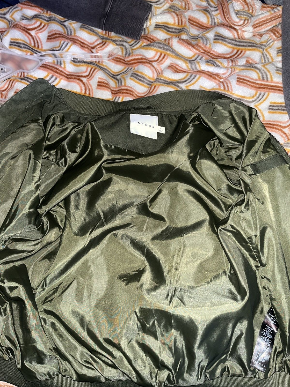 Topman × Vintage Green bomber jacket Size US S / EU 44-46 / 1 - 4 Thumbnail