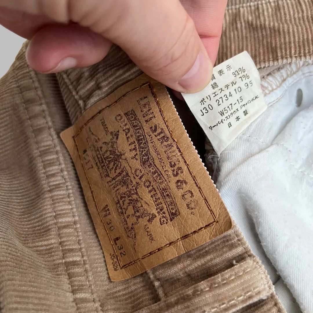 Levi's × Vintage Levi’s 517 1995 Vintage Japan Made W26 Brown Corduroy Pants Size 26" / US 2 / IT 38 - 6 Thumbnail