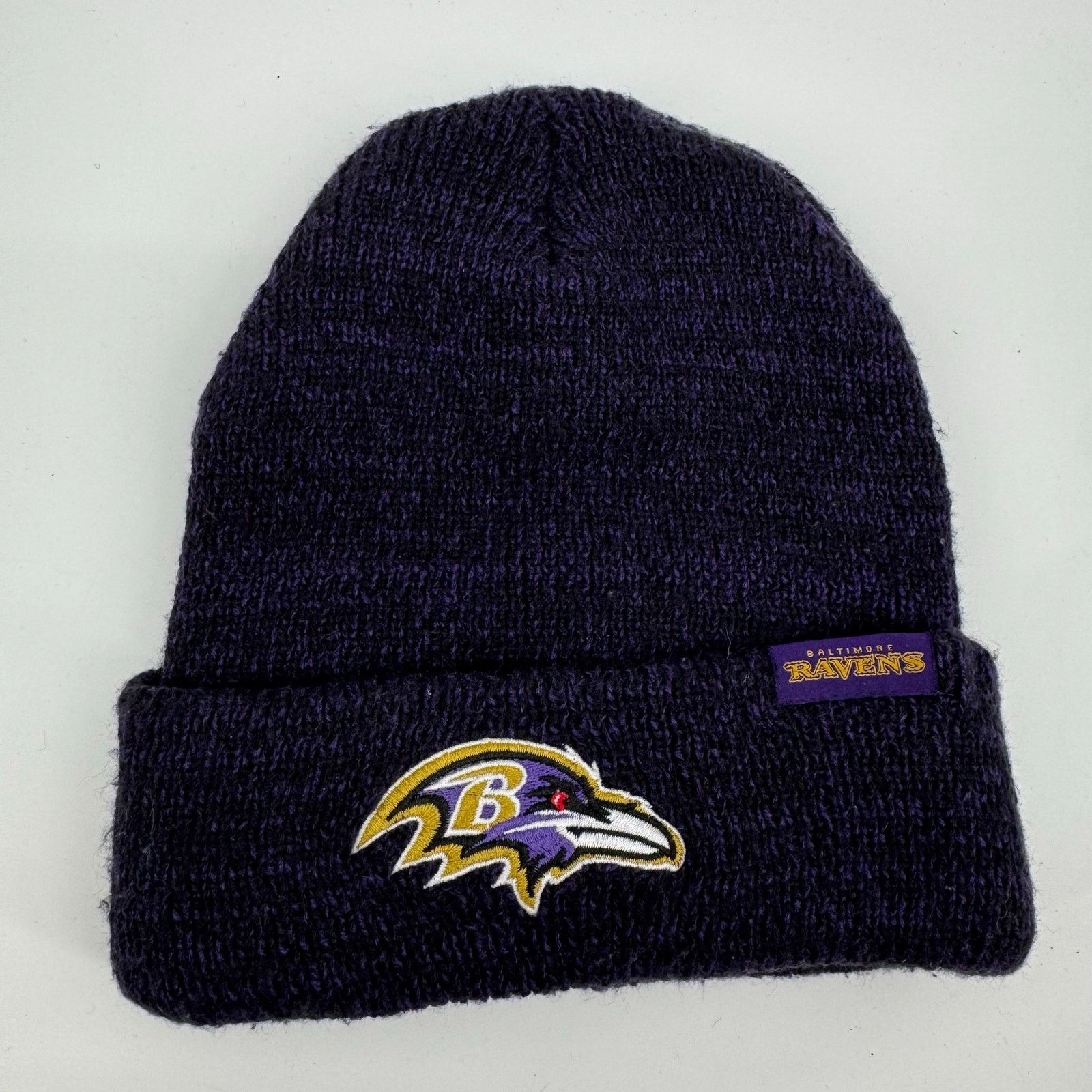 NFL Baltimore Ravens Knit Beanie Hat NFL Ultra Game Size ONE SIZE - 1 Thumbnail