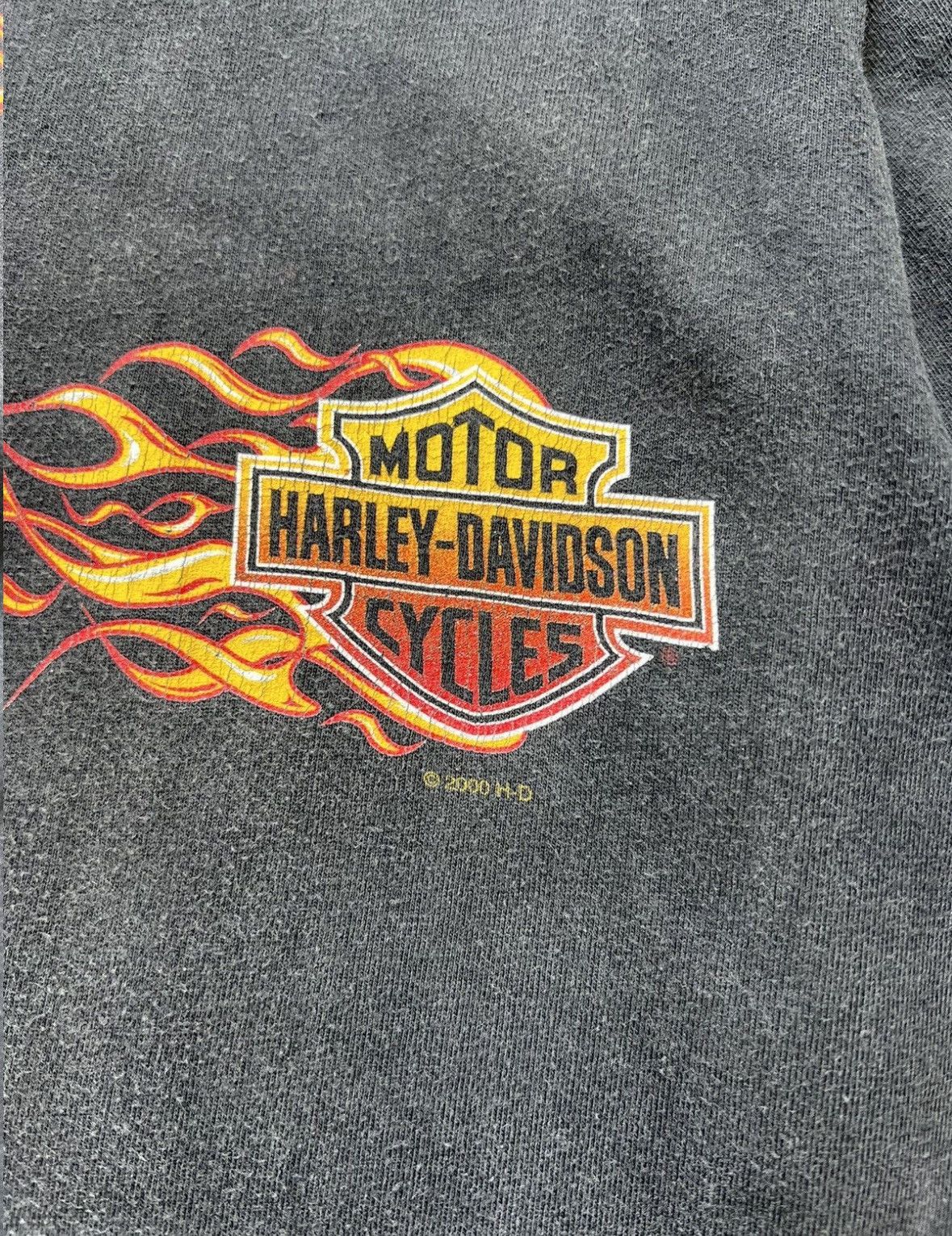 Harley Davidson Vintage 2000 Distressed Harley Davidson T-Shirt Size US S / EU 44-46 / 1 - 2 Thumbnail