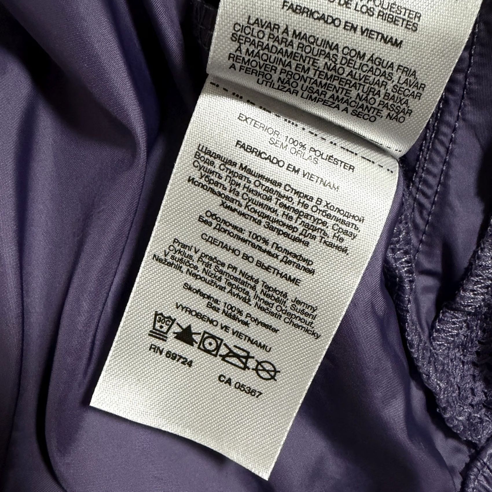 Vintage Columbia Lightweight Full Zip Windbreaker Jacket XS Purple Womens Size XS / US 0-2 / IT 36-38 - 7 Thumbnail