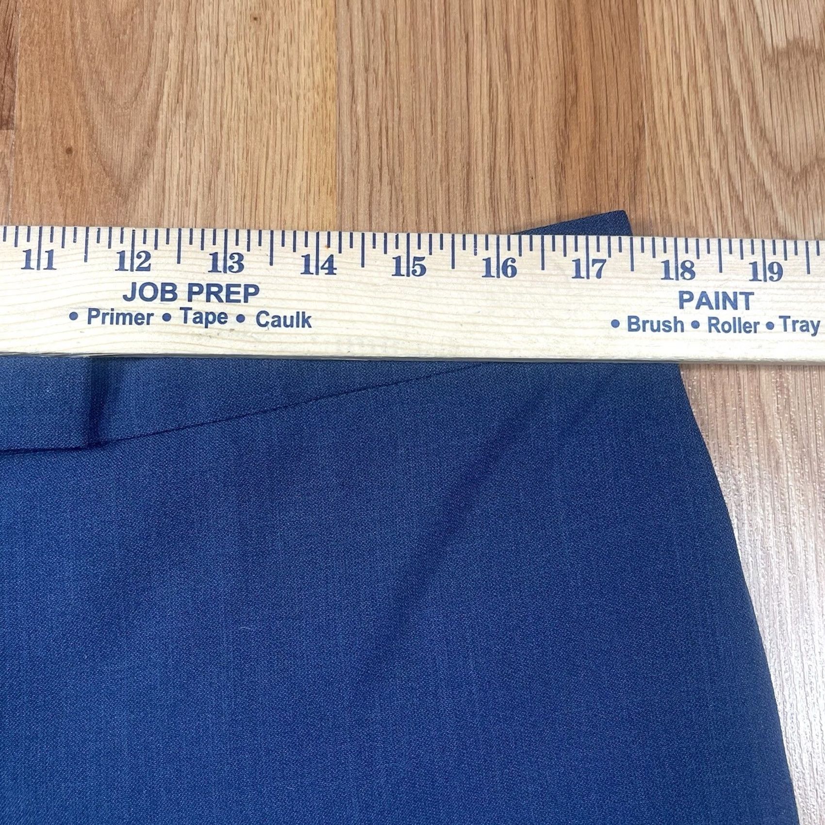 Anne Klein VINTAGE Ann Klein FrontZip Stretch Capri Crop Pants Womens Size 12 Navy Blue NWT Size 34" / US 12 / IT 48 - 3 Thumbnail