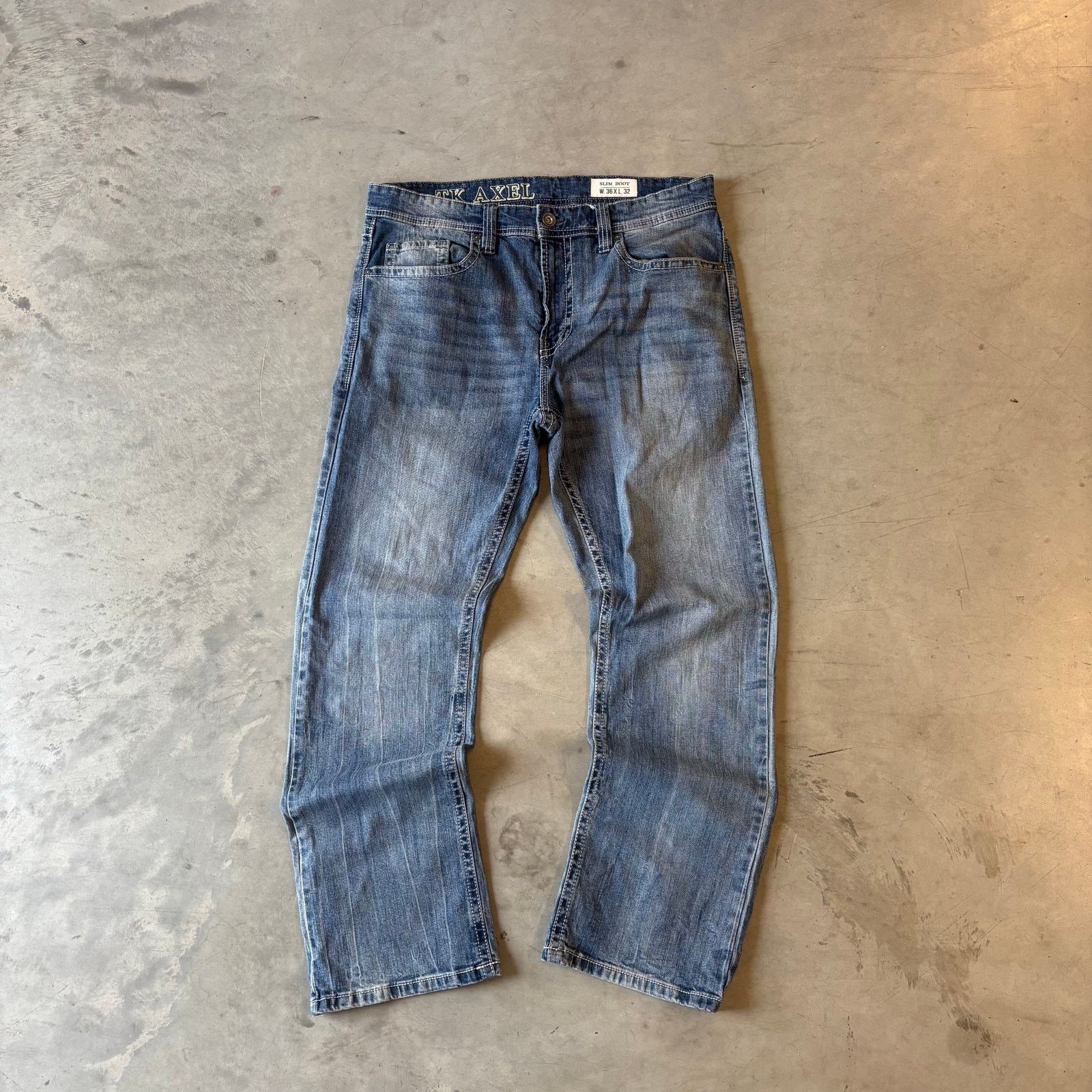 Vintage Vintage faded washed slim bootcut jeans Size US 36 / EU 52 - 1 Thumbnail