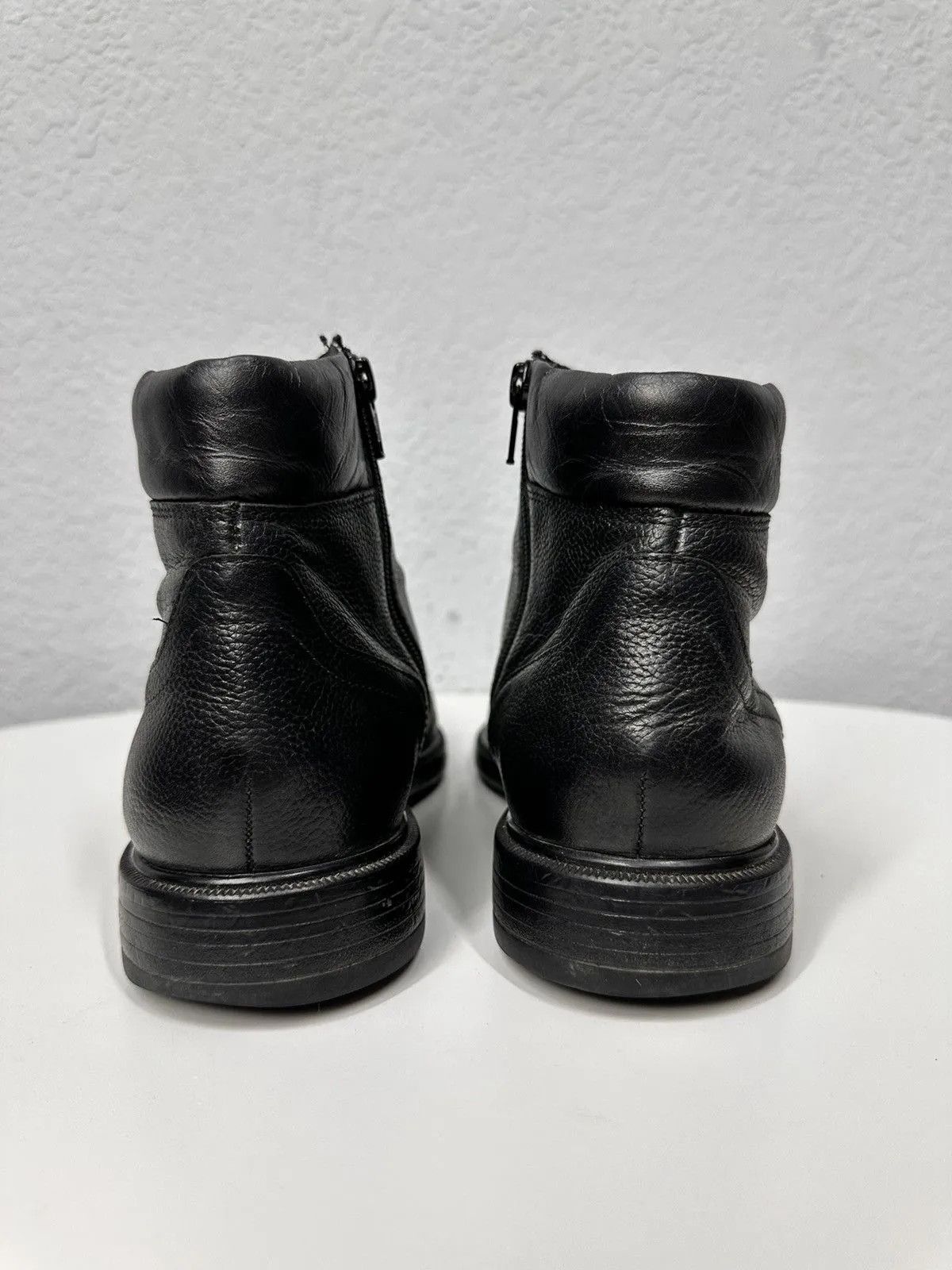 Leather Vintage Leather Black Guidi Style Hand Made Italy Kapital Size US 8 / EU 41 - 4 Thumbnail