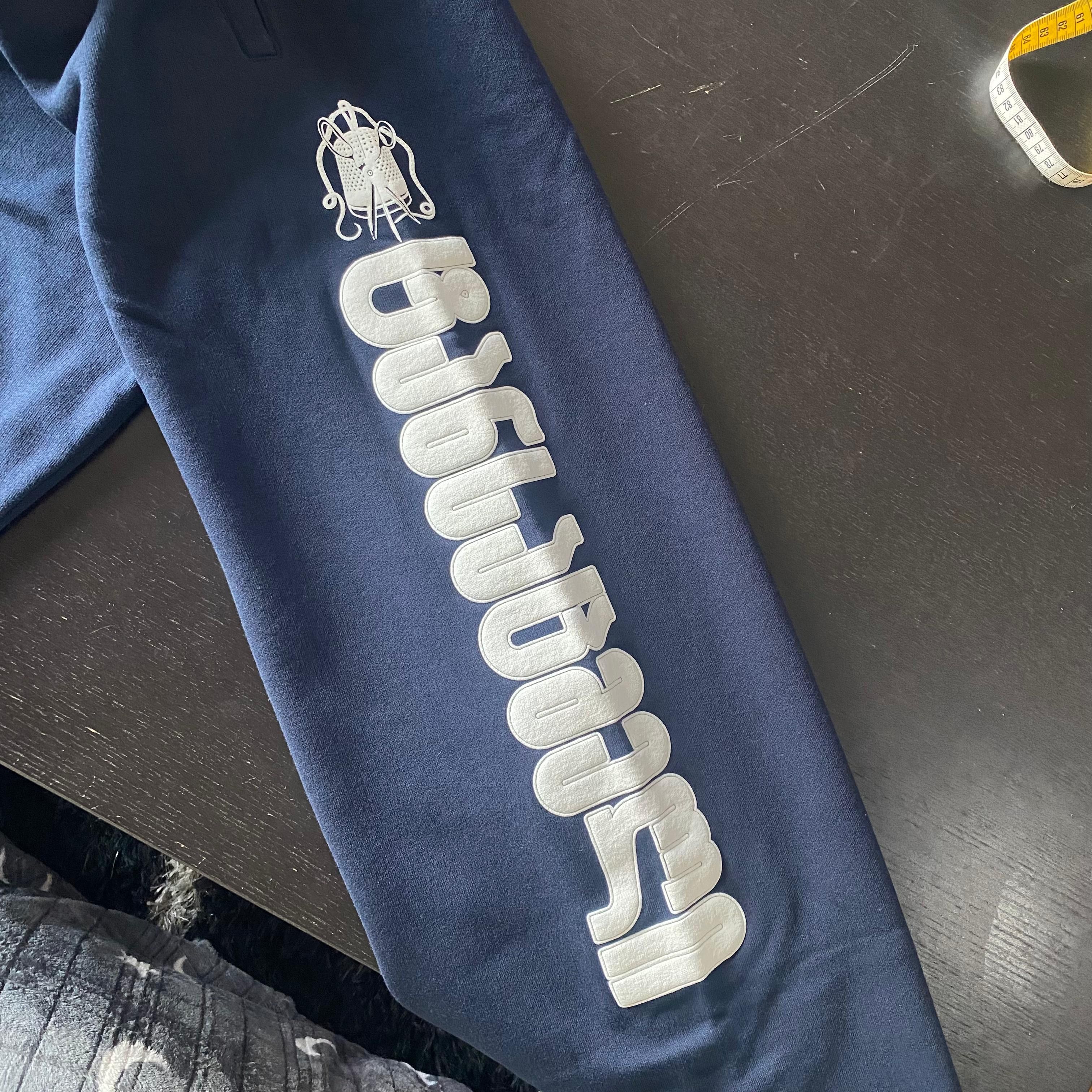 Vetements Runway Navy Blue Simple Logo Sweatpants Size US 28 / EU 44 - 7 Thumbnail