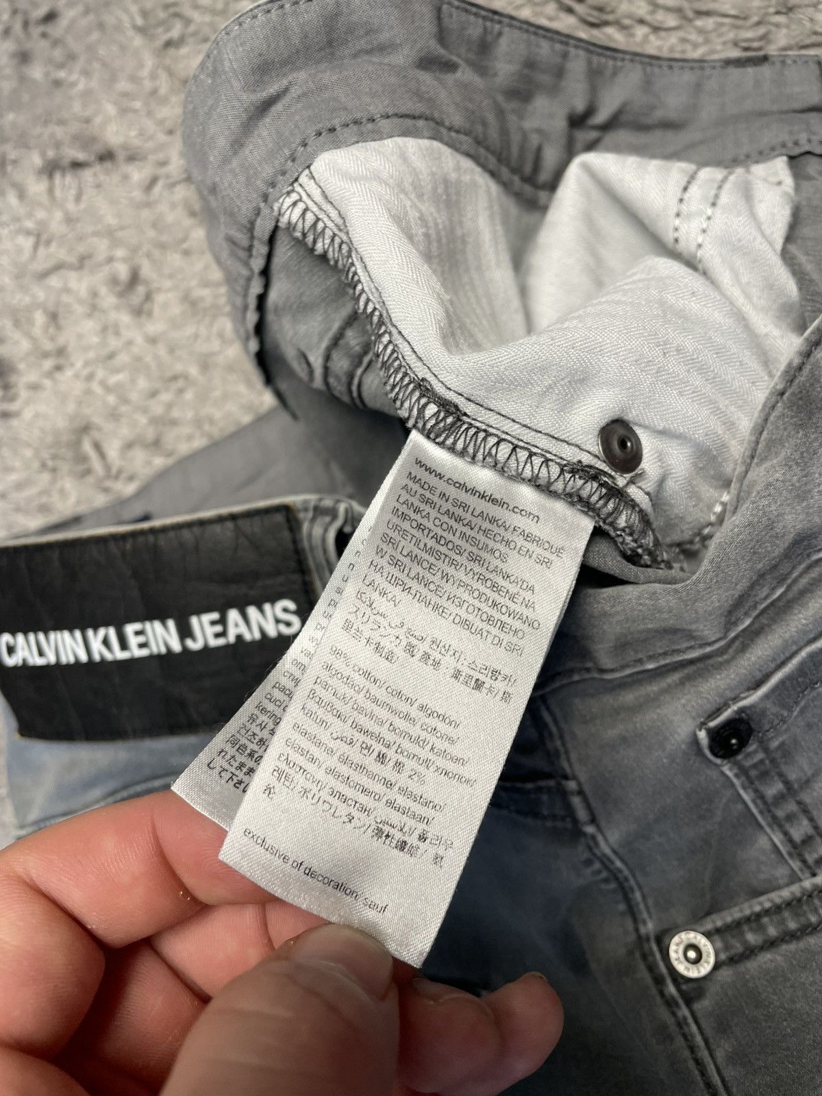 Calvin Klein × Vintage Calvin Klein Jeans Denim pants wet asphalt size 34x30 Size US 34 / EU 50 - 9 Thumbnail