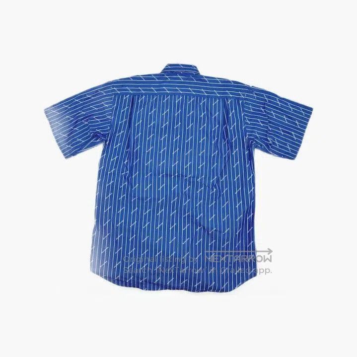 Balenciaga Balenciaga Striped Logo Print Short Sleeve Shirt. Size US M / EU 48-50 / 2 - 3 Thumbnail