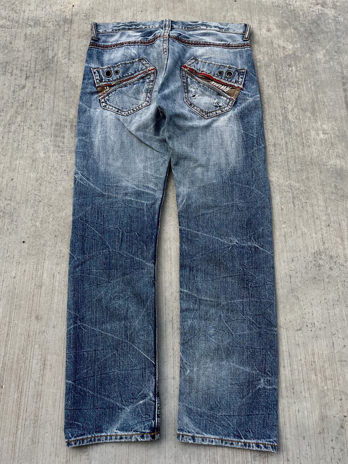 Japanese Brand 💥RARE💥2000s JAPANESE BRAND VILLAND WHISKER DISTRESSED Size US 35 - 6 Thumbnail