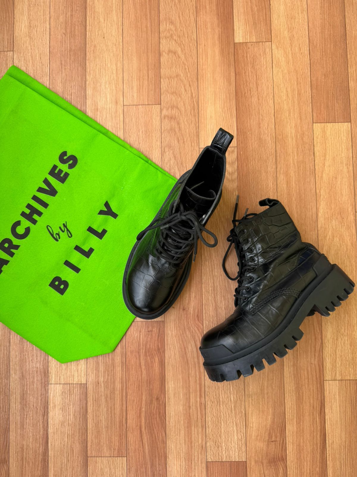 Balenciaga 🐊 BALENCIAGA STRIKE CROC BOOTS Size US 6 / IT 36 - 1 Thumbnail
