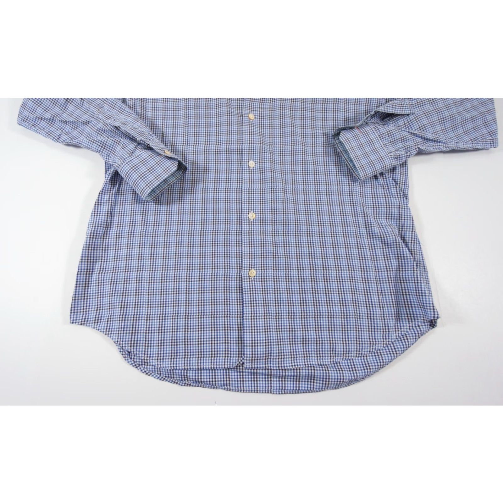 Paul Smith VINTAGE Paul Smith Shirt Mens 16" Blue Button Up Long Sleeve Gingham Check Business Work Size US L / EU 52-54 / 3 - 3 Thumbnail