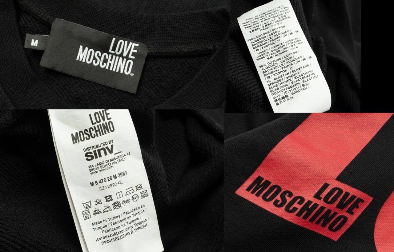 Moschino 🔵 LOVE MOSCHINO Peace Print Crewneck Pullover Sweatshirt Size US M / EU 48-50 / 2 - 3 Thumbnail