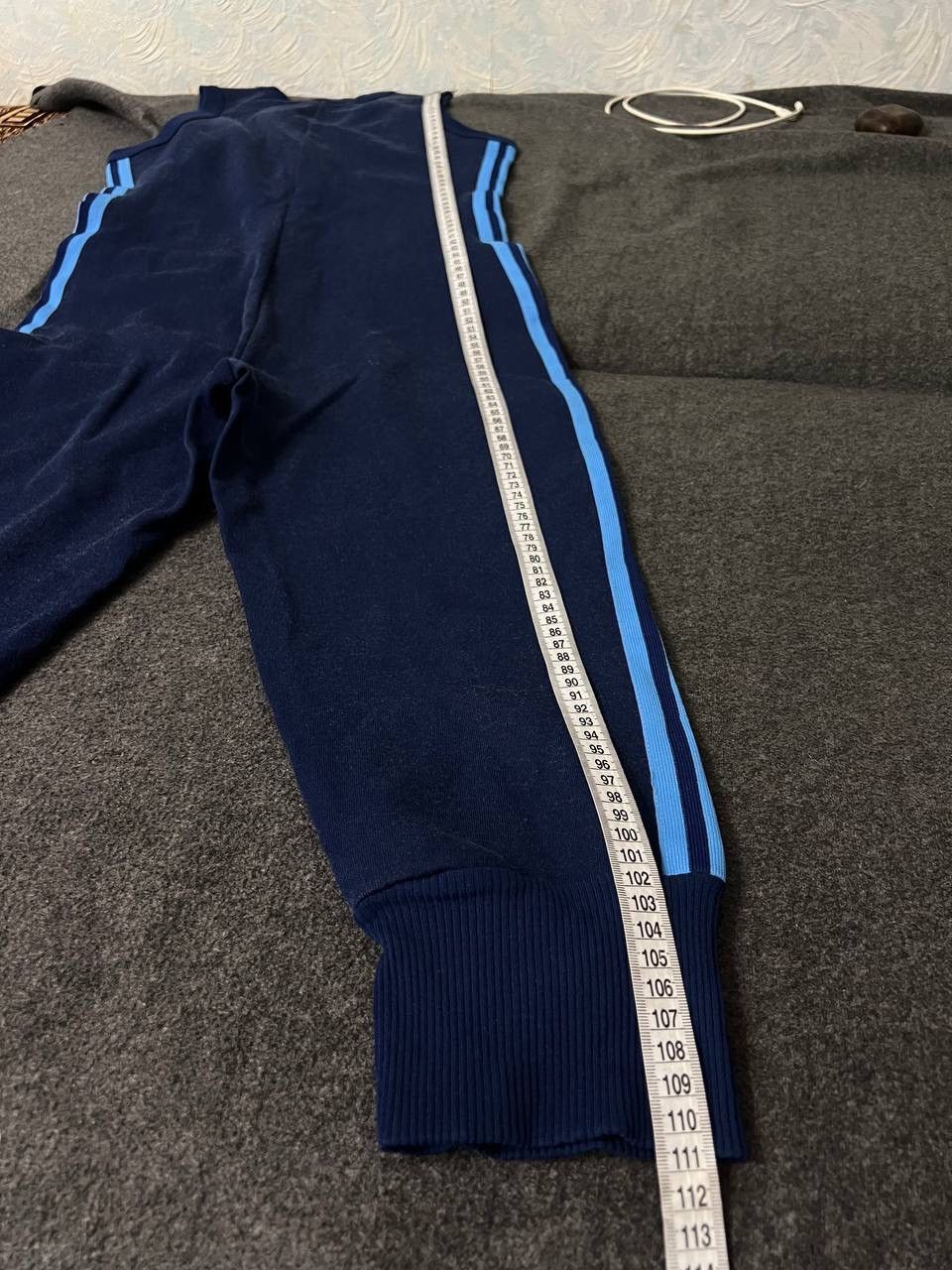 Adidas Vintage 70s Adidas Overall Suit Size 38 BlueZip Size US 38 / EU 54 - 12 Thumbnail