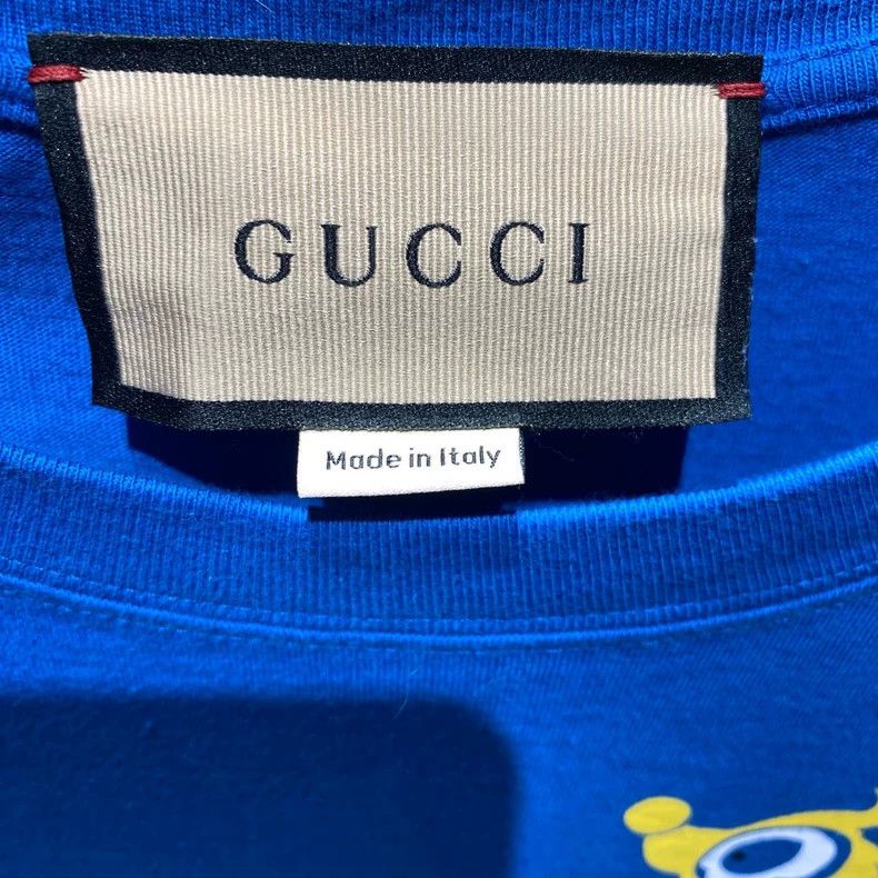 Gucci Gucci Blue cartoon squirrel letter logo short sleeve 2505-N Size US M / EU 48-50 / 2 - 3 Thumbnail