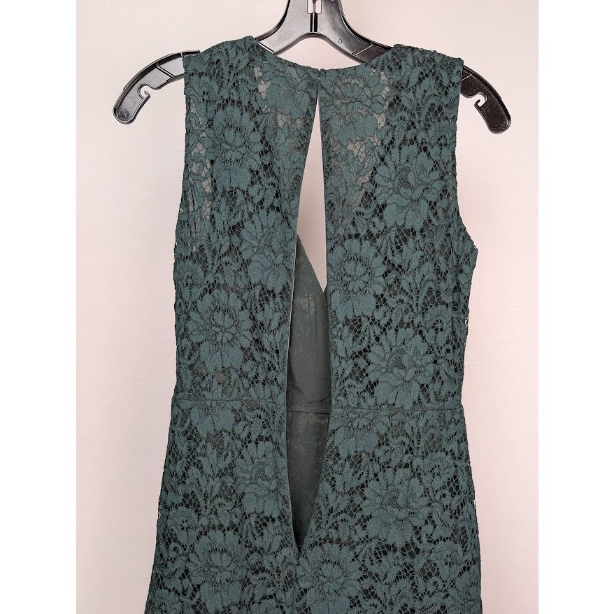 Valentino o1rshd1 Lace Dress in Green Size XS / US 0-2 / IT 36-38 - 7 Thumbnail
