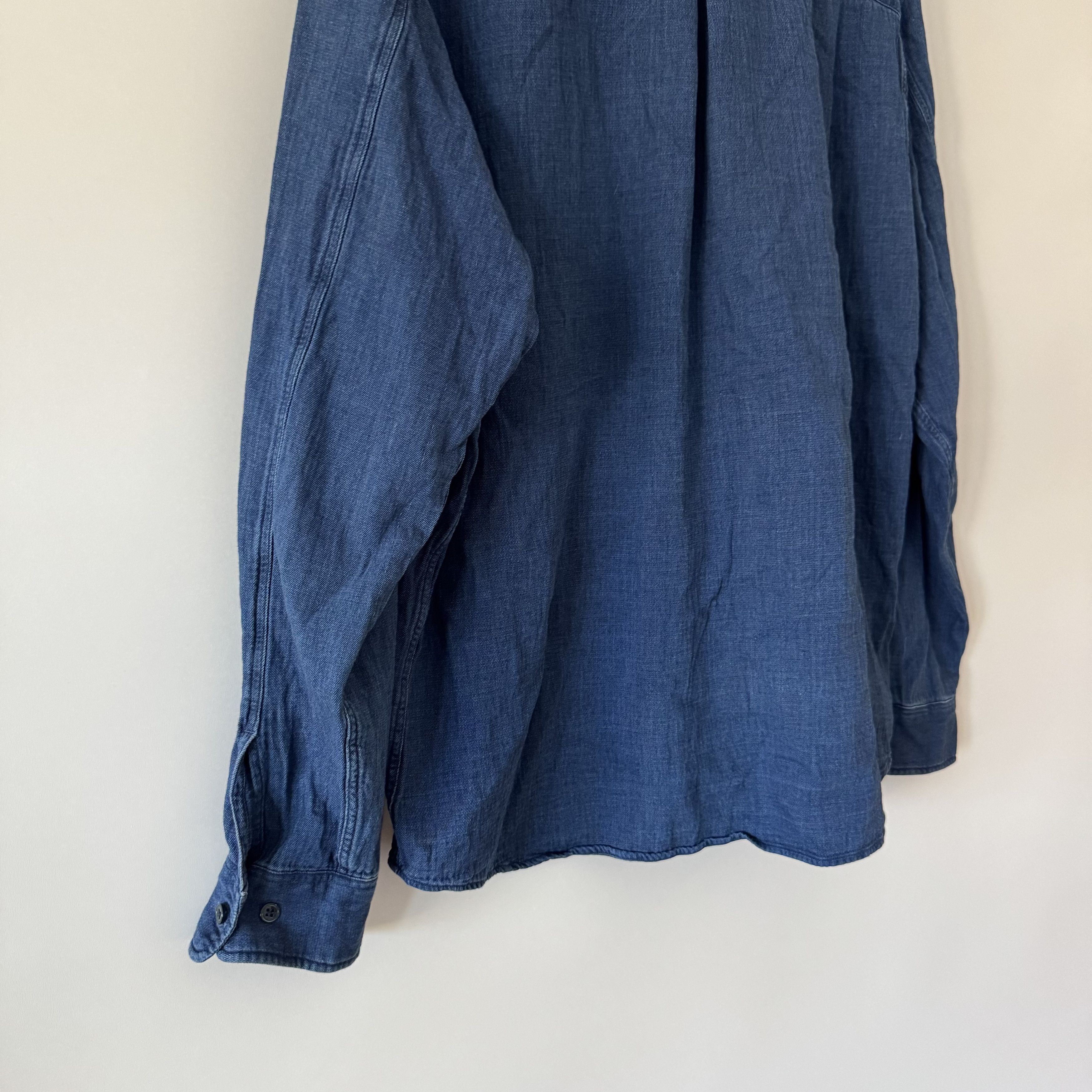 C.O.F. Studio Men's C.O.F Studio Denim Cotton Blue Shirt Size M Size US M / EU 48-50 / 2 - 8 Thumbnail