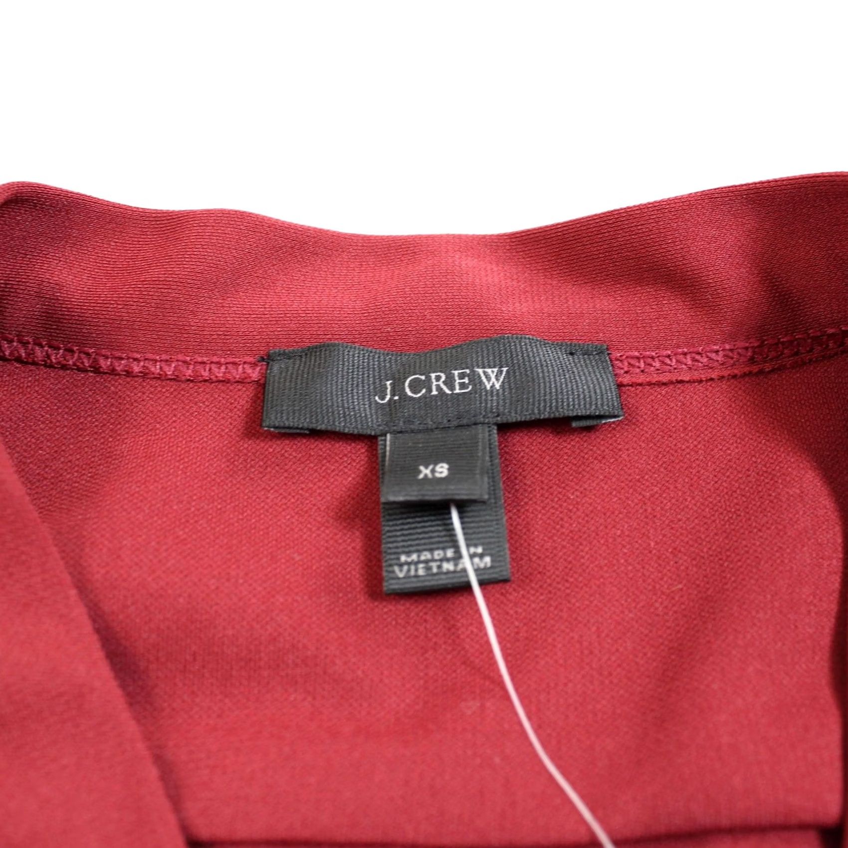 J.Crew J Crew Shirt Dress Women XS Red V Neck 3/4 Sleeve Pockets Office Lightweight Size XS / US 0-2 / IT 36-38 - 3 Thumbnail