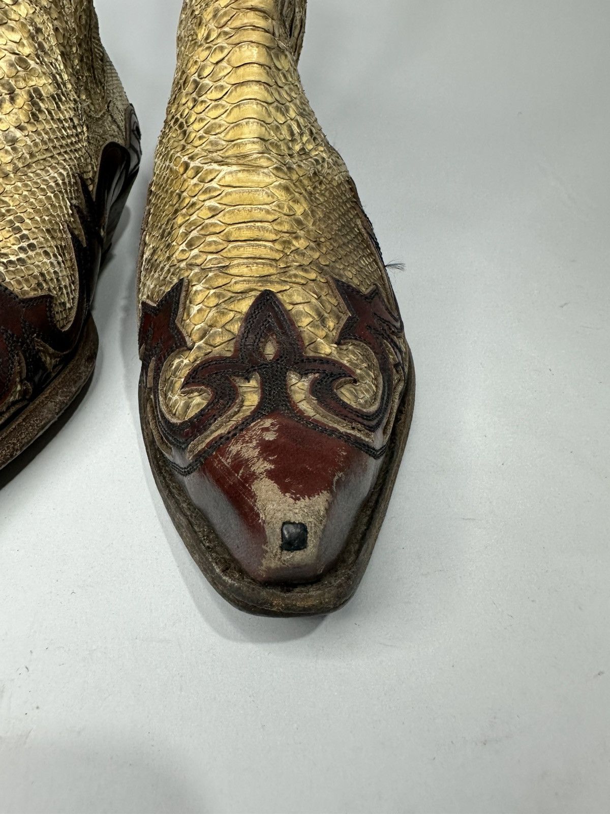 Sendra 4660 Sendra Python Skin Leather Ankle Boots PITON Barr Size US 9 / EU 42 - 5 Thumbnail