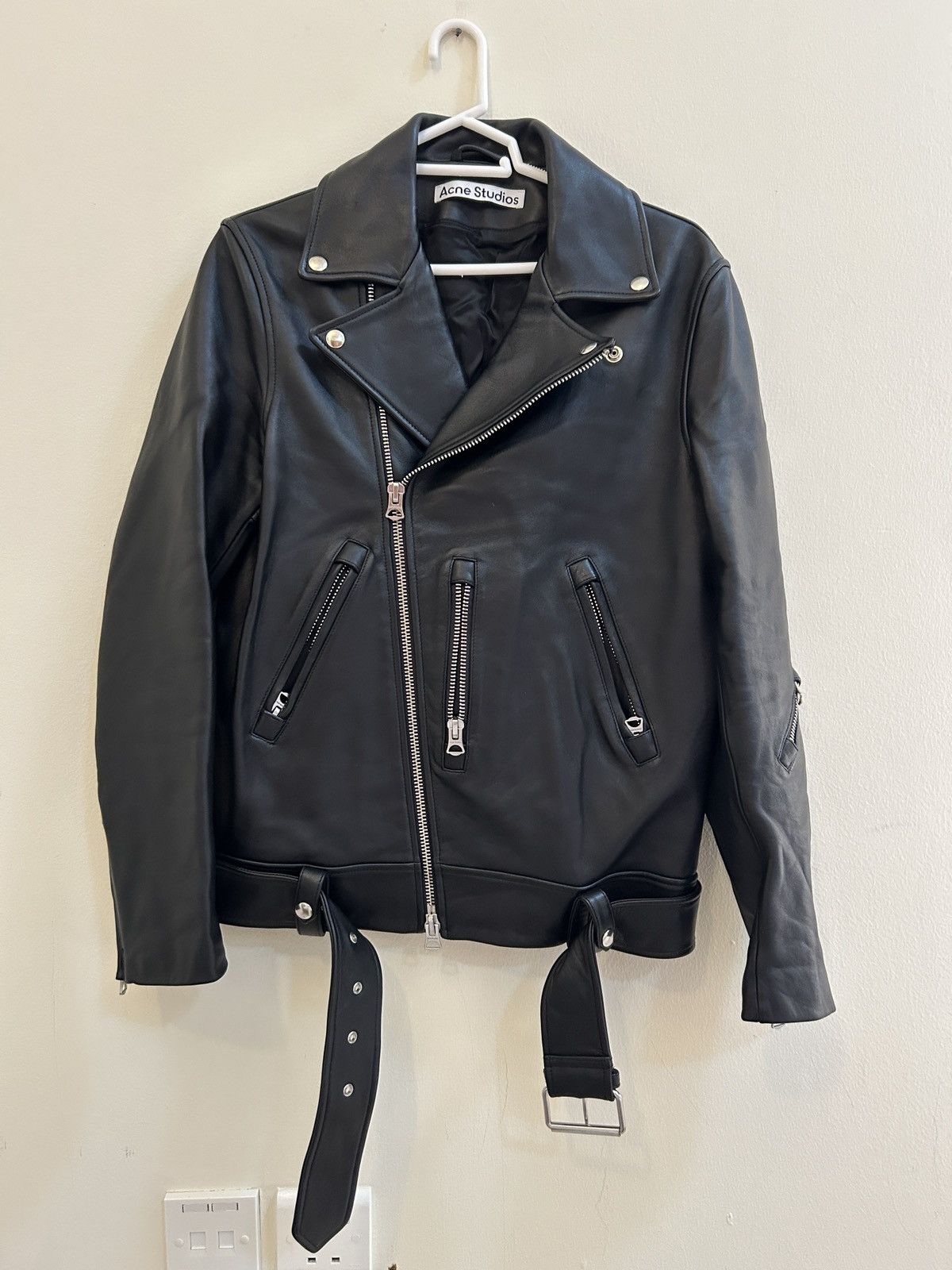 ジャケット・アウター ACNE STUDIOS EMBOSSED LEATHER JACKET 50 43318556-1_2.jpg
