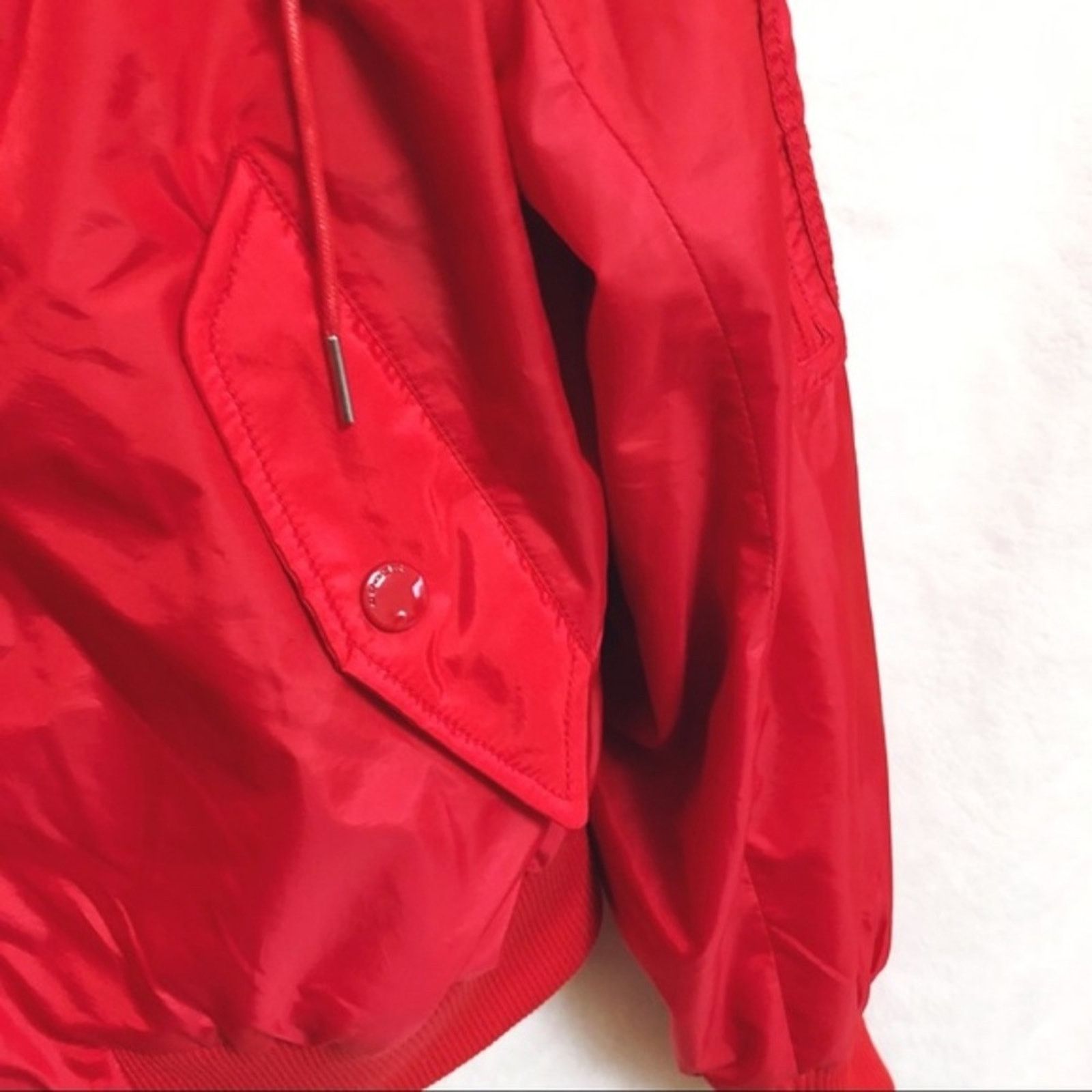 Coach Coach Bright Red Nylon Hooded Jacket Size M / US 6-8 / IT 42-44 - 6 Thumbnail