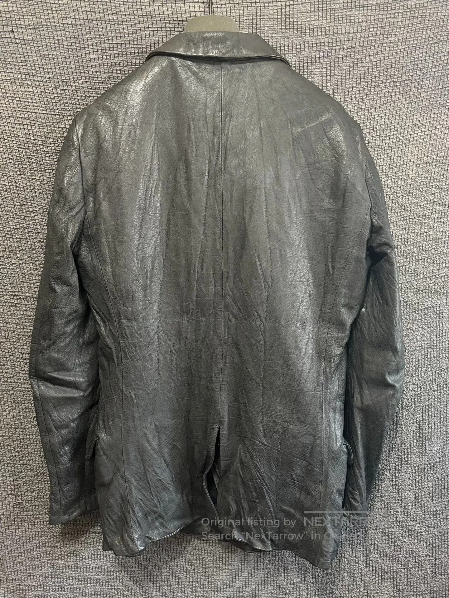Julius avant-garde crumpled leather suit jacket. Size US S / EU 44-46 / 1 - 3 Thumbnail