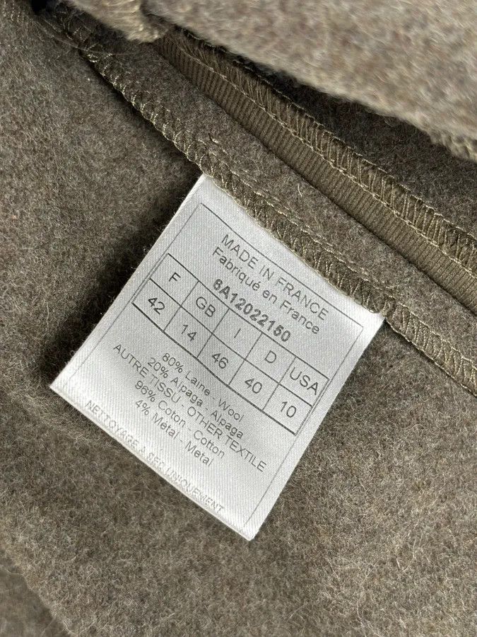 Dior AW2006 Christian Dior Khaki Wool Contrast Stitch Blazer Jacket Size M / US 6-8 / IT 42-44 - 12 Thumbnail