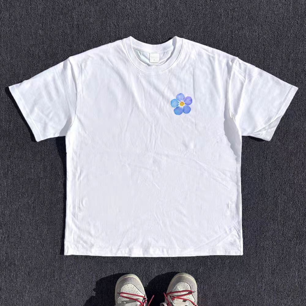 Vintage White washed vintage floral print t-shirt Size US M / EU 48-50 / 2 - 2 Thumbnail