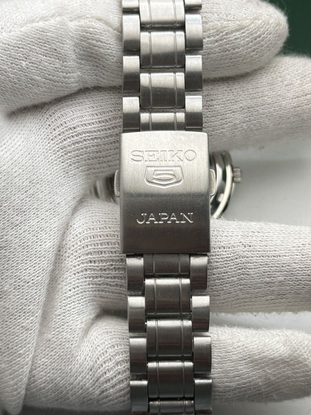 Jewelry × Seiko SEIKO 5 7S26 AUTOMATIC WHITE DIAL BEAUTIFUL MEN’S WRISTWATCH Size 36 - 7 Thumbnail