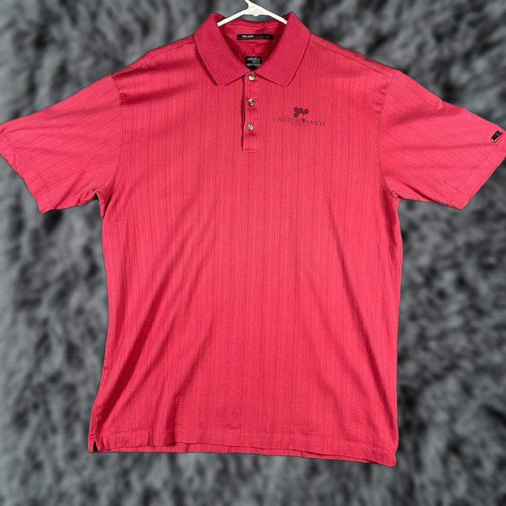 Nike Nike Fit-Dry Tiger Woods Collection Polo Shirt XL Red Golf Golfing Nike Brand Mens Shirts Polo Size US XL / EU 56 / 4 - 1 Thumbnail