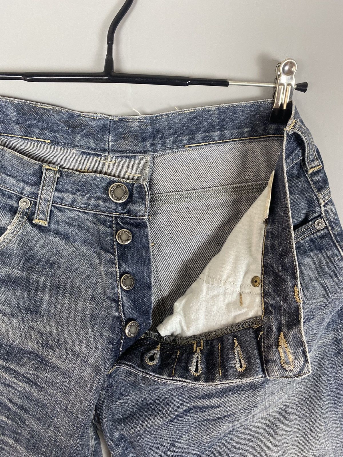 Neil Barrett × Vintage Vintage 90s Neil Barrett jeans shorts Size US 34 / EU 50 - 8 Thumbnail