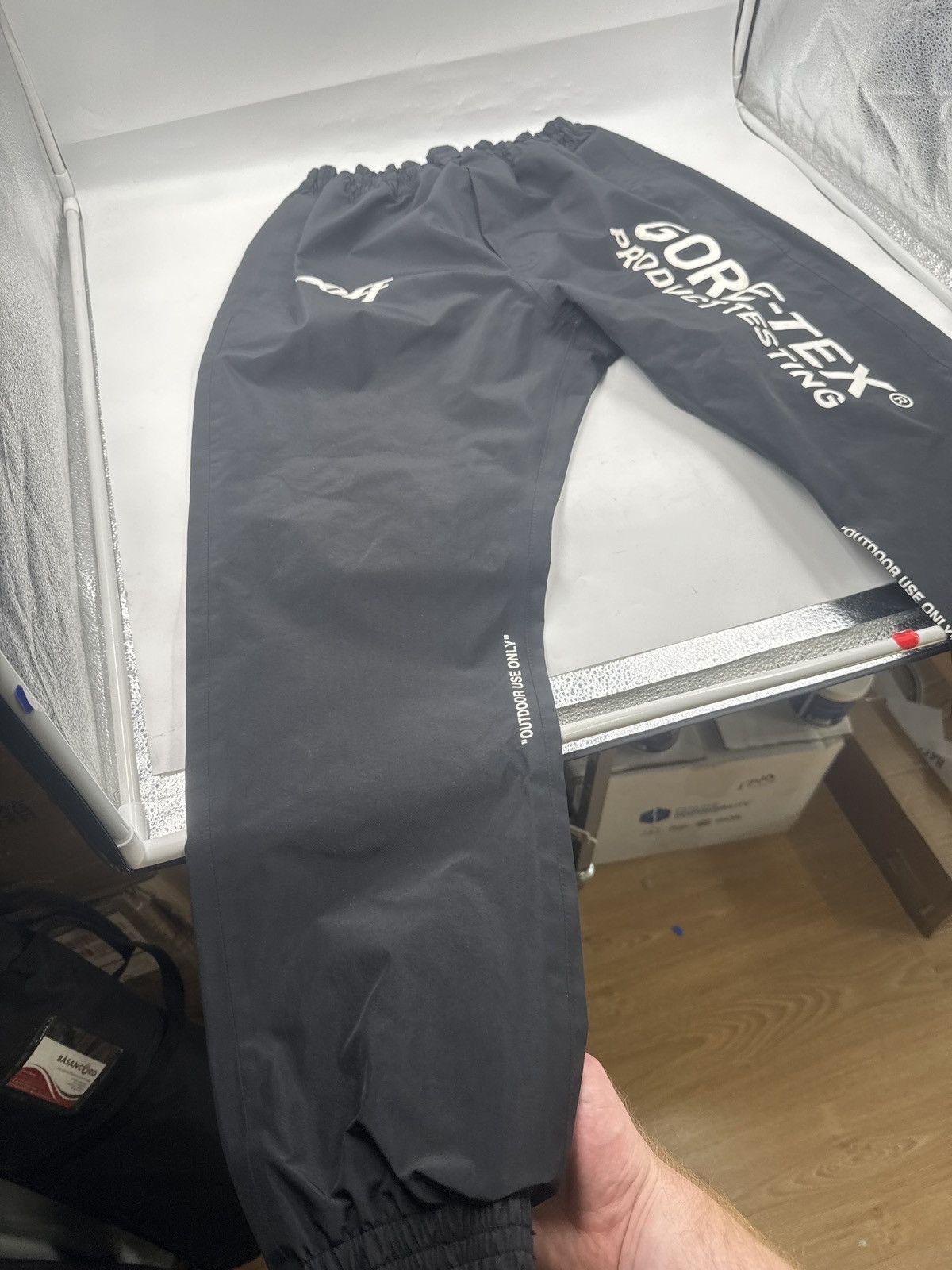 OFF-WHITE 18AW GORE-TEX TRACK PANTS