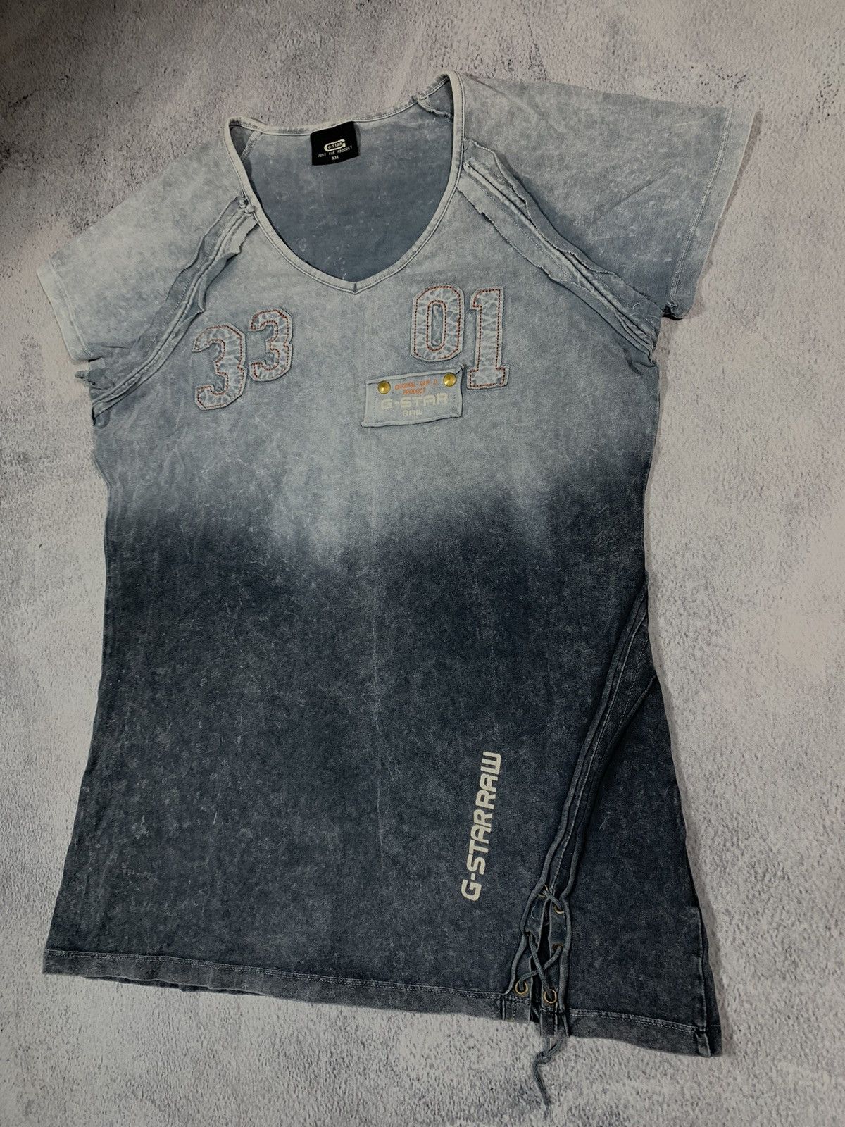 G-Star × Vintage Vintage Y2K G-star Raw t-shirt big logo streetwear size XXL Size XXL / US 16-18 / IT 52-54 - 3 Thumbnail