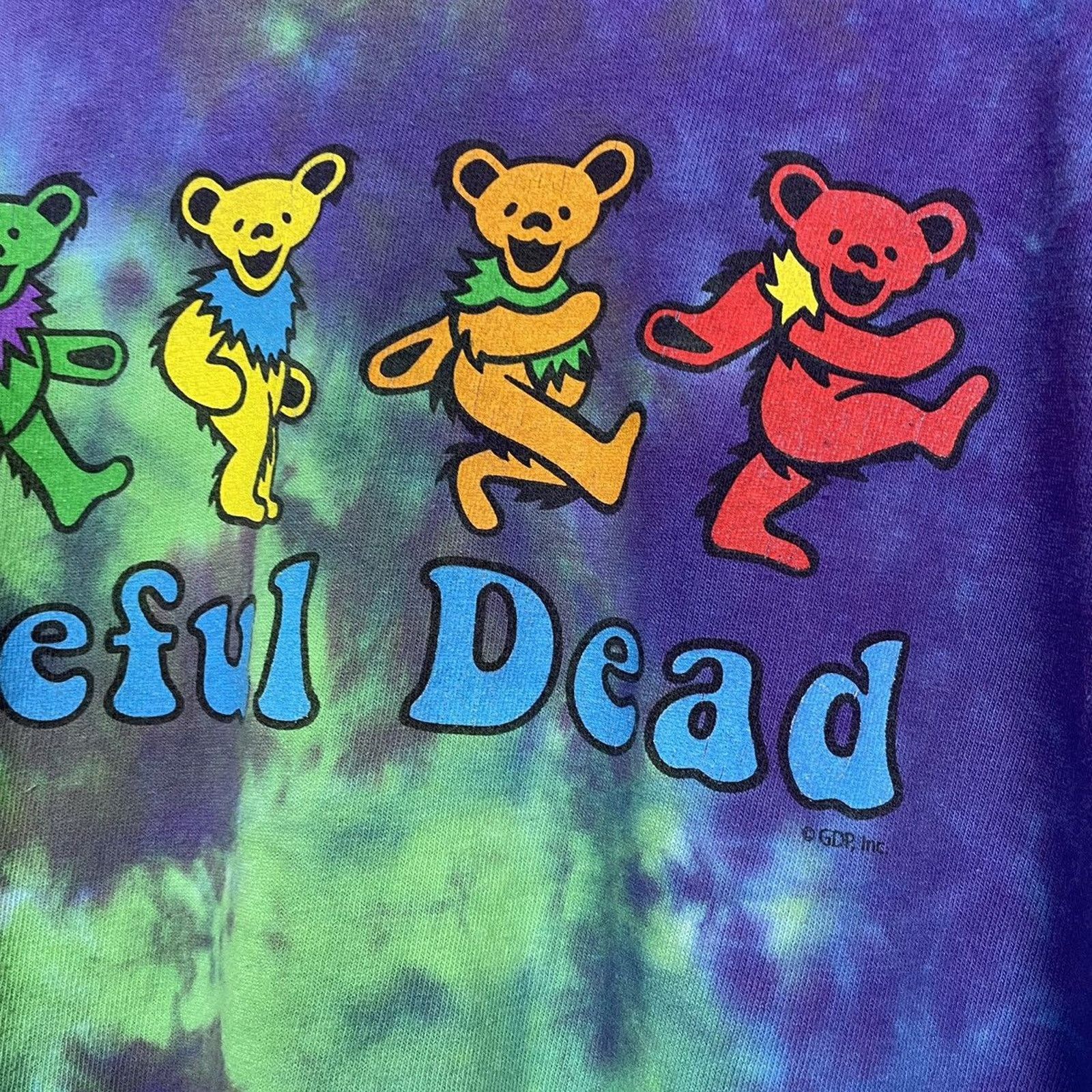 Harley Davidson × Japanese Brand × Vintage 💧LIQUID BLUE Grateful Dead Tie Dye T Size US L / EU 52-54 / 3 - 4 Thumbnail
