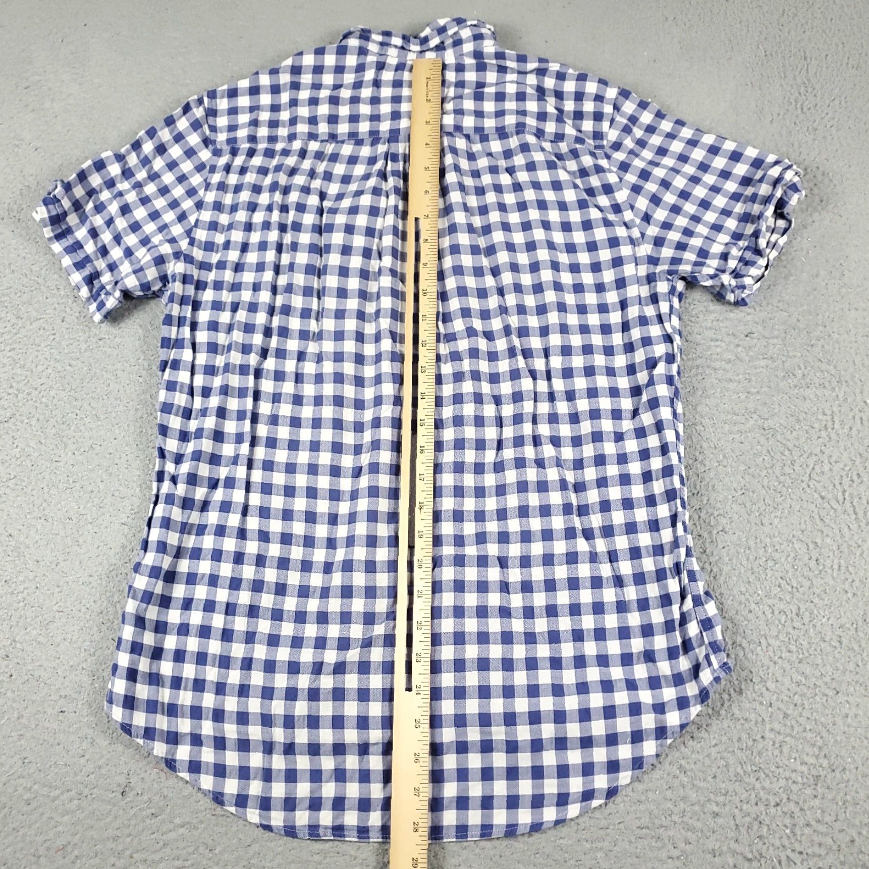 Tommy Hilfiger Tommy Hilfiger Shirt Mens Small Blue Check Button-Up Short Sleeve Clothing Modern Preppy Casual Formal Workwear Summer Spring Fall Weather Size US S / EU 44-46 / 1 - 4 Thumbnail