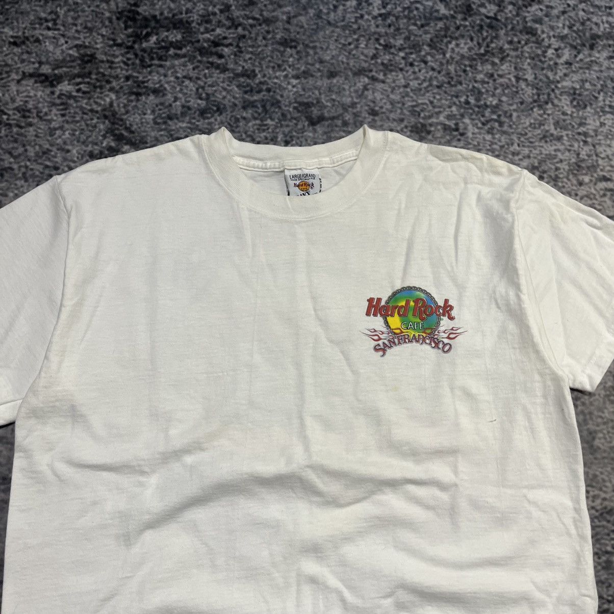 Hard Rock Cafe Vintage 90s Hard Rock Cafe San Francisco T Shirt White Large Size US L / EU 52-54 / 3 - 3 Thumbnail