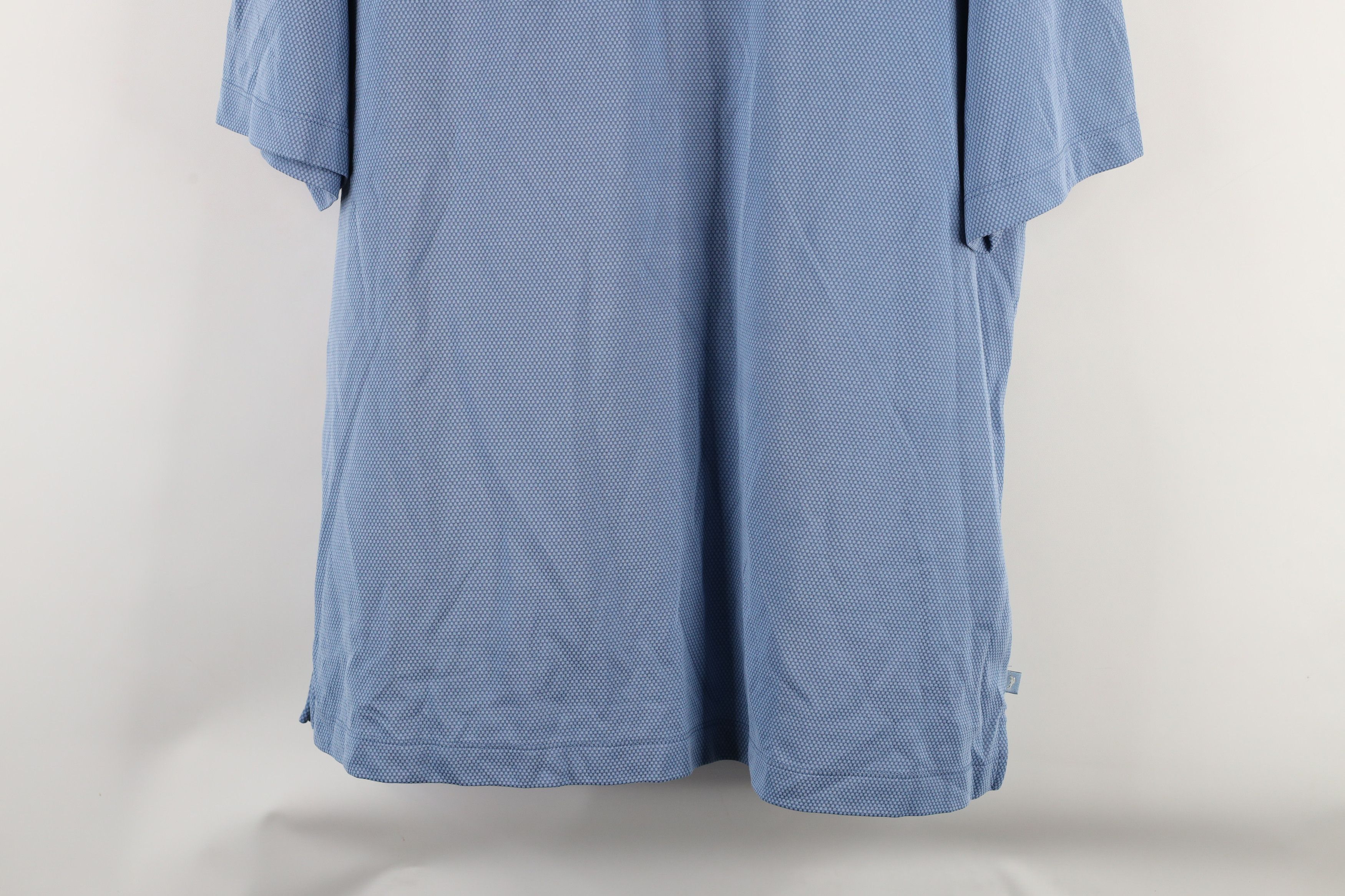 Tommy Bahama × Vintage Tommy Bahama Waffle Knit Collared Golf Polo Shirt Blue Size US L / EU 52-54 / 3 - 3 Thumbnail