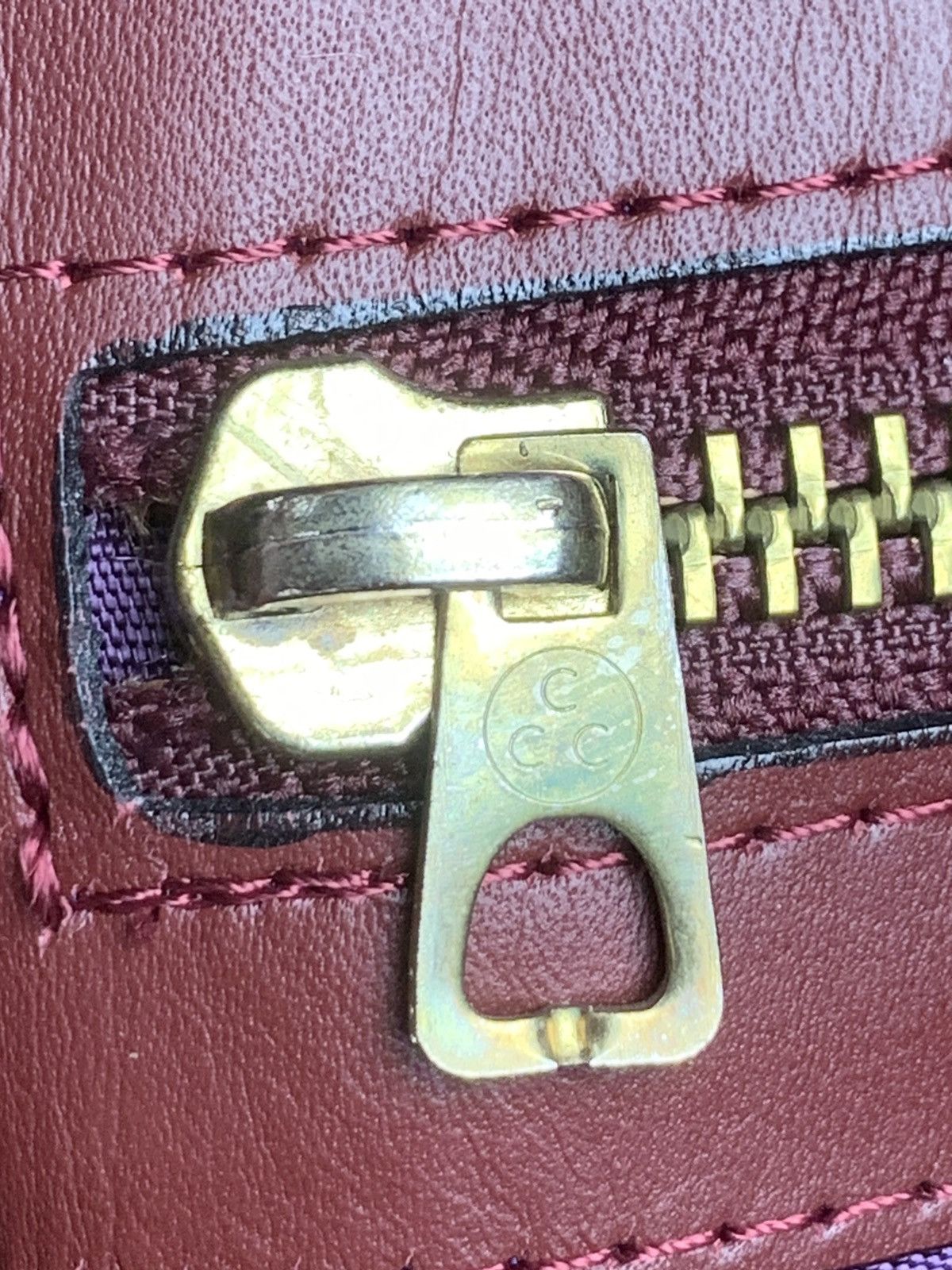 Cartier Vintage CARTIER 1980s Boston Bag Leather Bordeaux Size ONE SIZE - 21 Thumbnail
