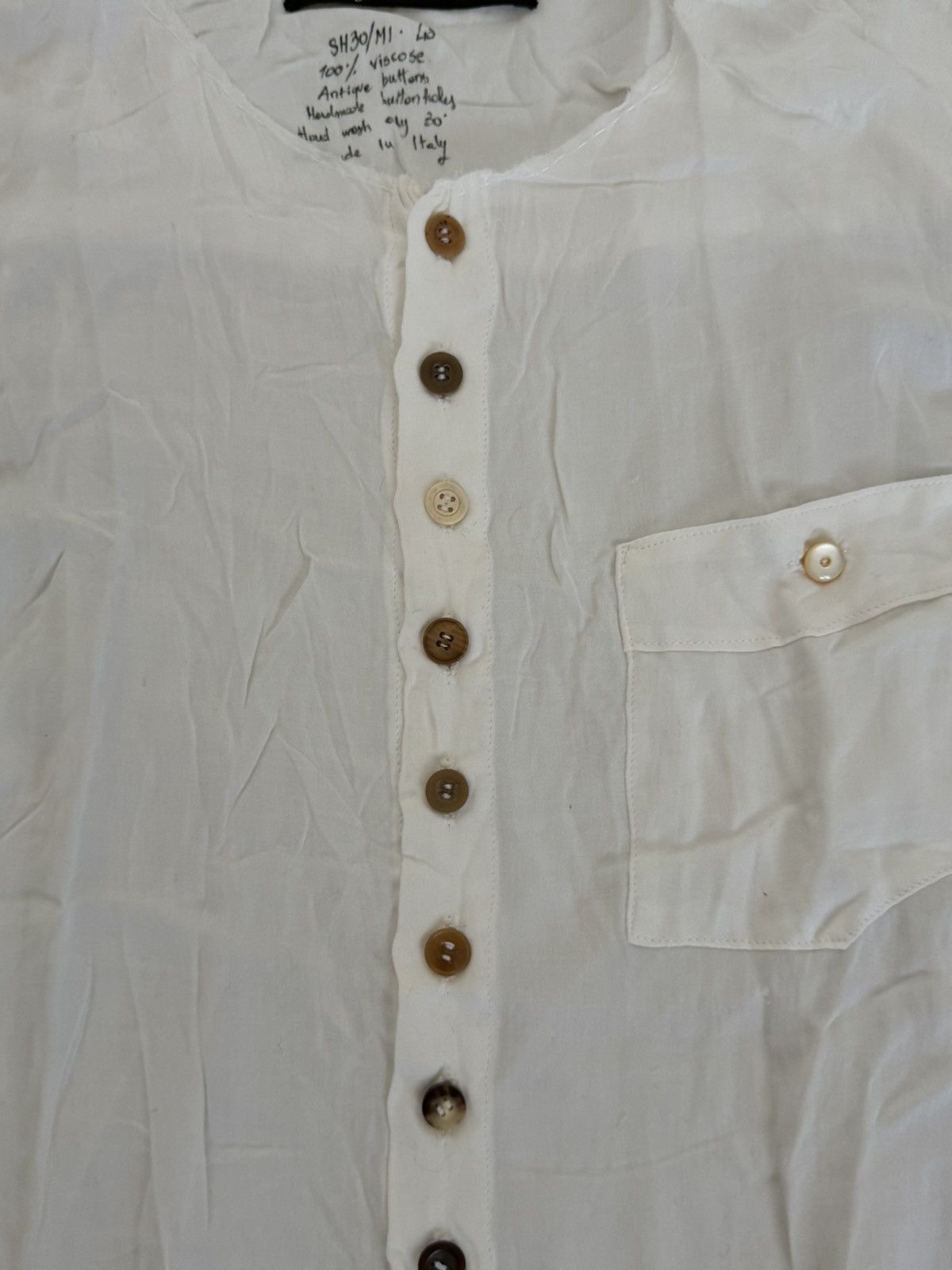 Archivio J.M. Ribot Archivio JM Ribot Collarless Shirt Size US M / EU 48-50 / 2 - 4 Thumbnail