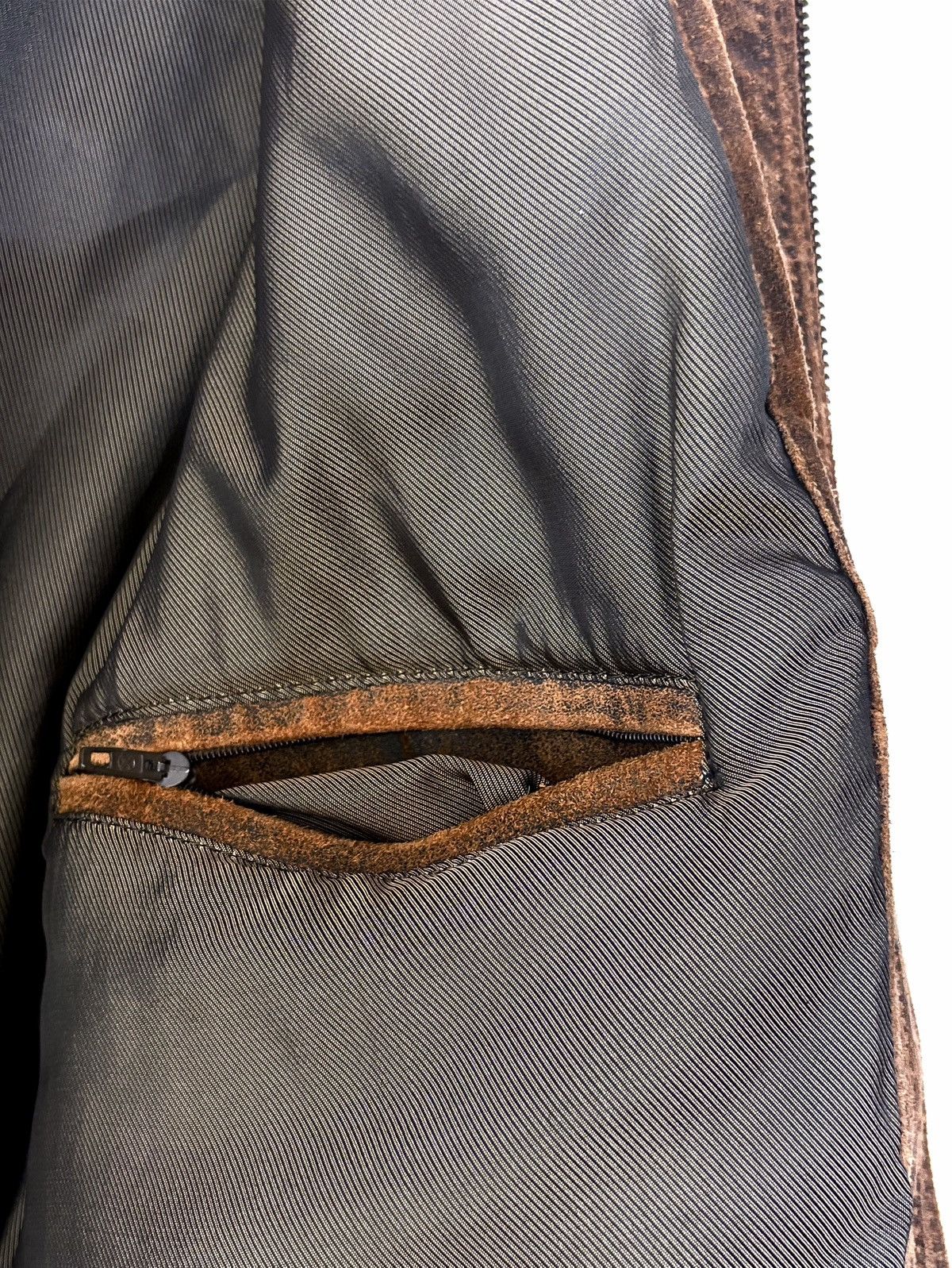 Genuine Leather Collezione Distressed Suede Leather Jacket Size US M / EU 48-50 / 2 - 17 Thumbnail