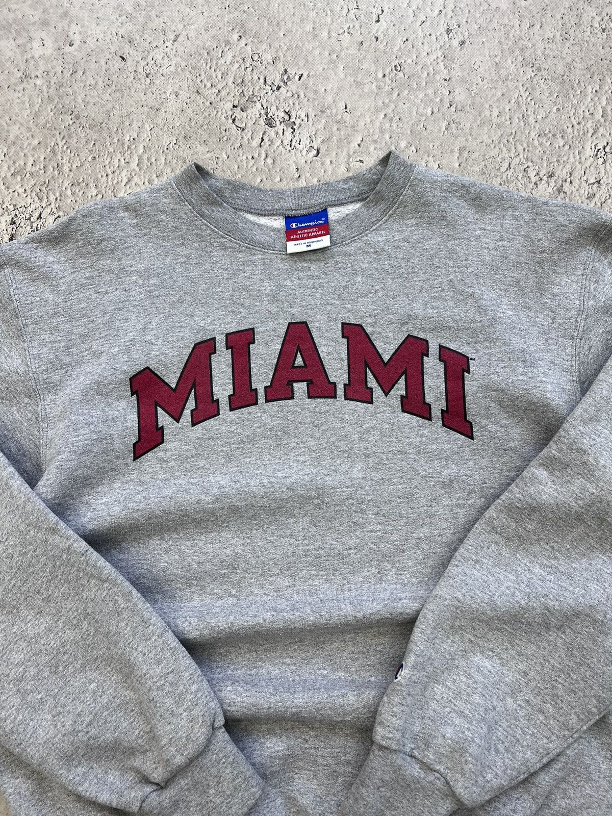 Champion × Vintage Vintage 80's MIAMI CHAMPION Reverse Weave USA Streetwear Size US M / EU 48-50 / 2 - 7 Thumbnail