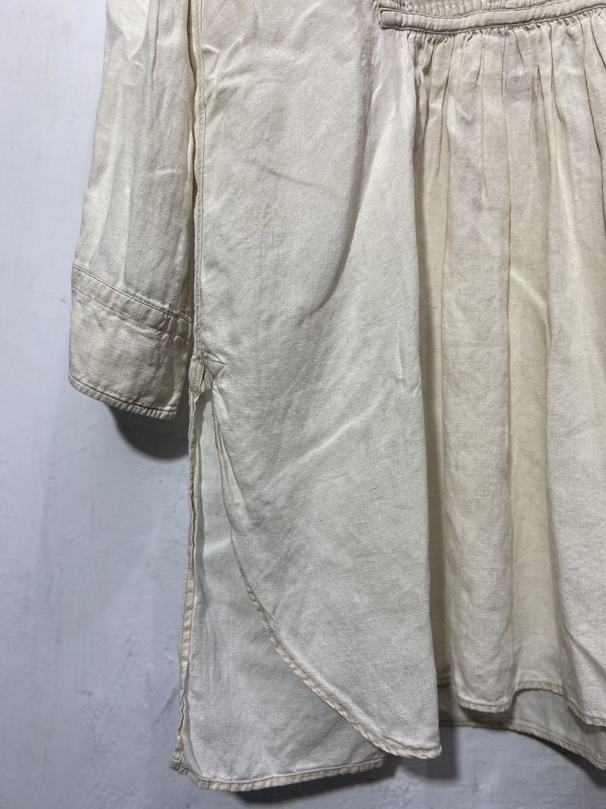 45rpm 45rpm Dress 100% Linen Button Up Long Sleeve Size L / US 10 / IT 46 - 5 Thumbnail