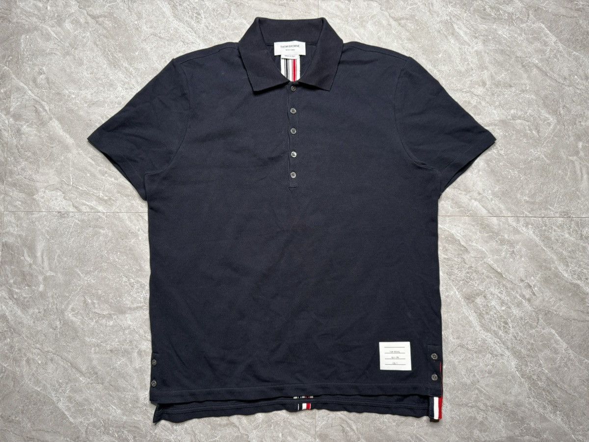 Thom Browne Thom Browne RWB Back Stripe Relaxed Fit Polo Size US L / EU 52-54 / 3 - 2 Thumbnail