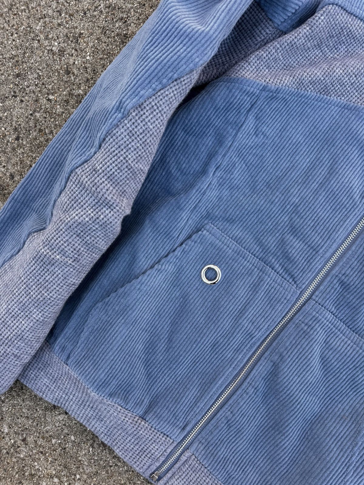 Japanese Brand Rare keychain hole corduroy zip up thermal hybrid zip up Size US L / EU 52-54 / 3 - 3 Thumbnail