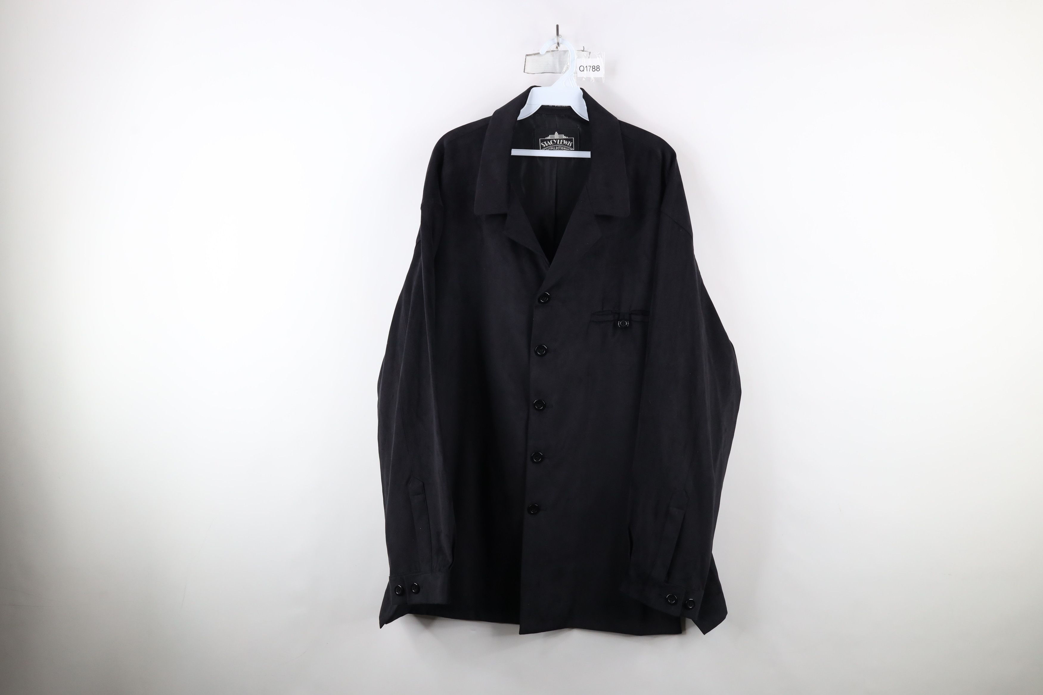 Vintage Vintage 90s Streetwear Fit Microfiber Button Shirt Jacket Size US XXL / EU 58 / 5 - 1 Thumbnail