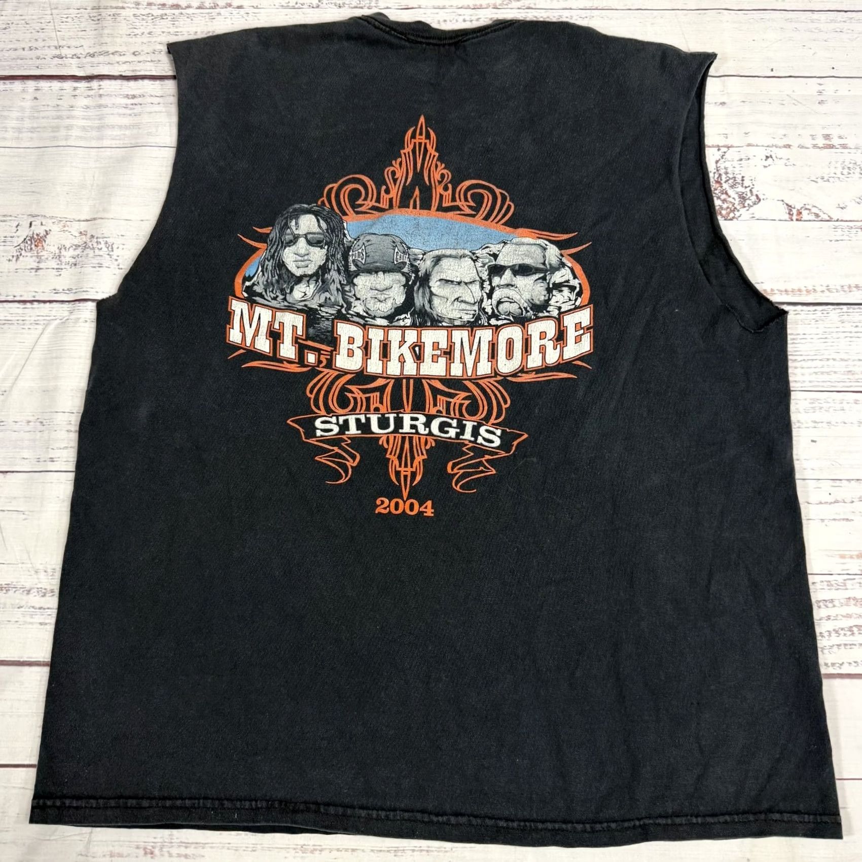 Fruit Of The Loom Fruit Of The Loom Black Shirt Sturgis Black Hills Rally 2004 Sleeveless Men's XL Size US XL / EU 56 / 4 - 3 Thumbnail